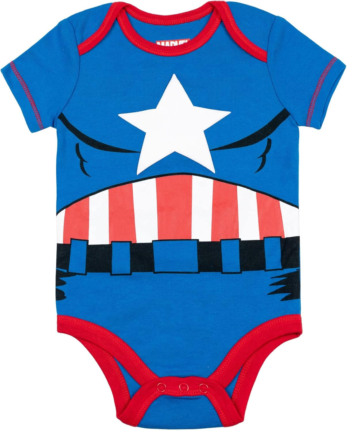 Marvel Baby Boys 5 Pack Bodysuits - the Hulk, Spiderman, Iron Man, and Captain America Newborn to Infant image number 3