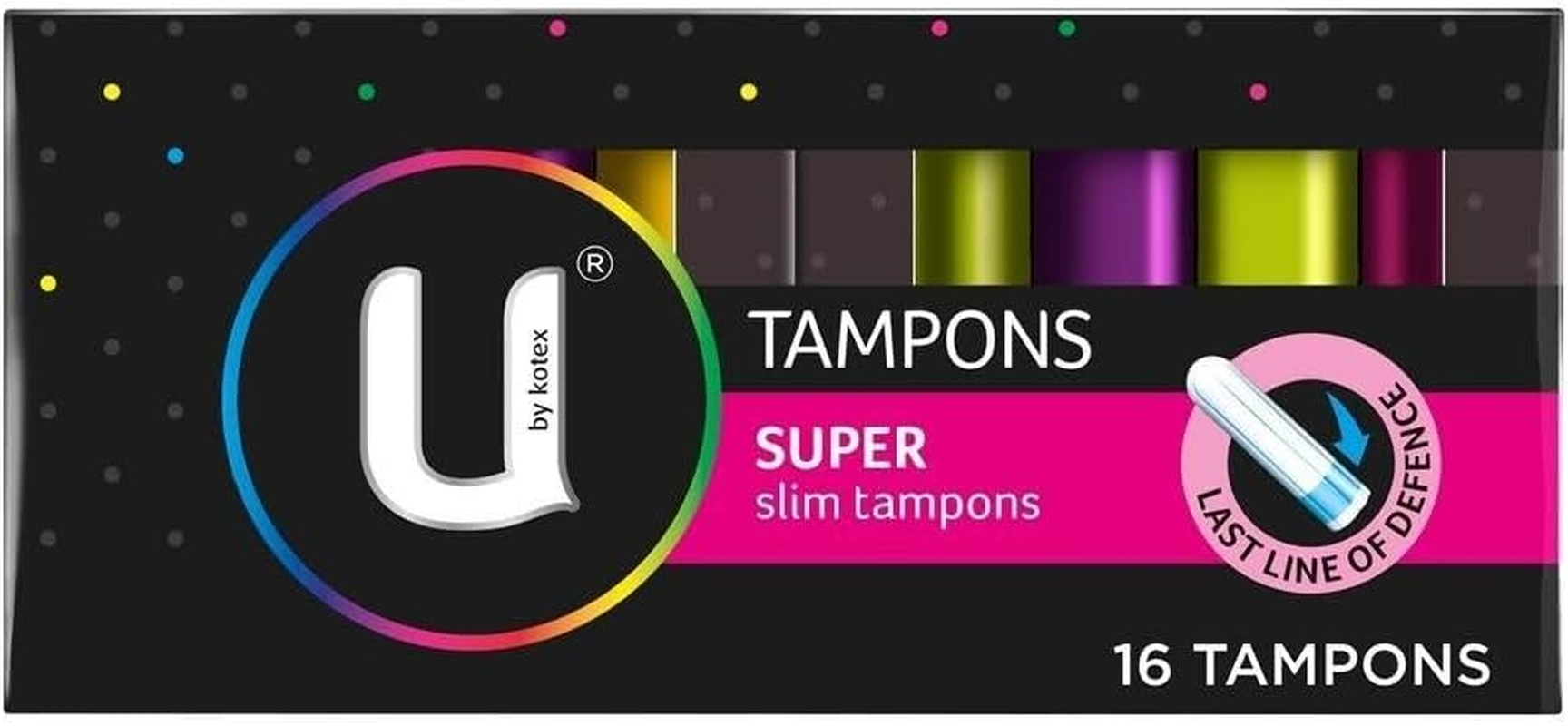U by Kotex Tampons Super 16 Pack image number 5