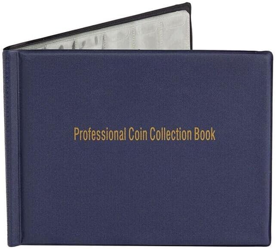 240 Coin Collection Album Storage Book Case Folder Holder Penny Money Collecting, Compact and Portable Currency Holder, Perfect for Numismatists image number 2