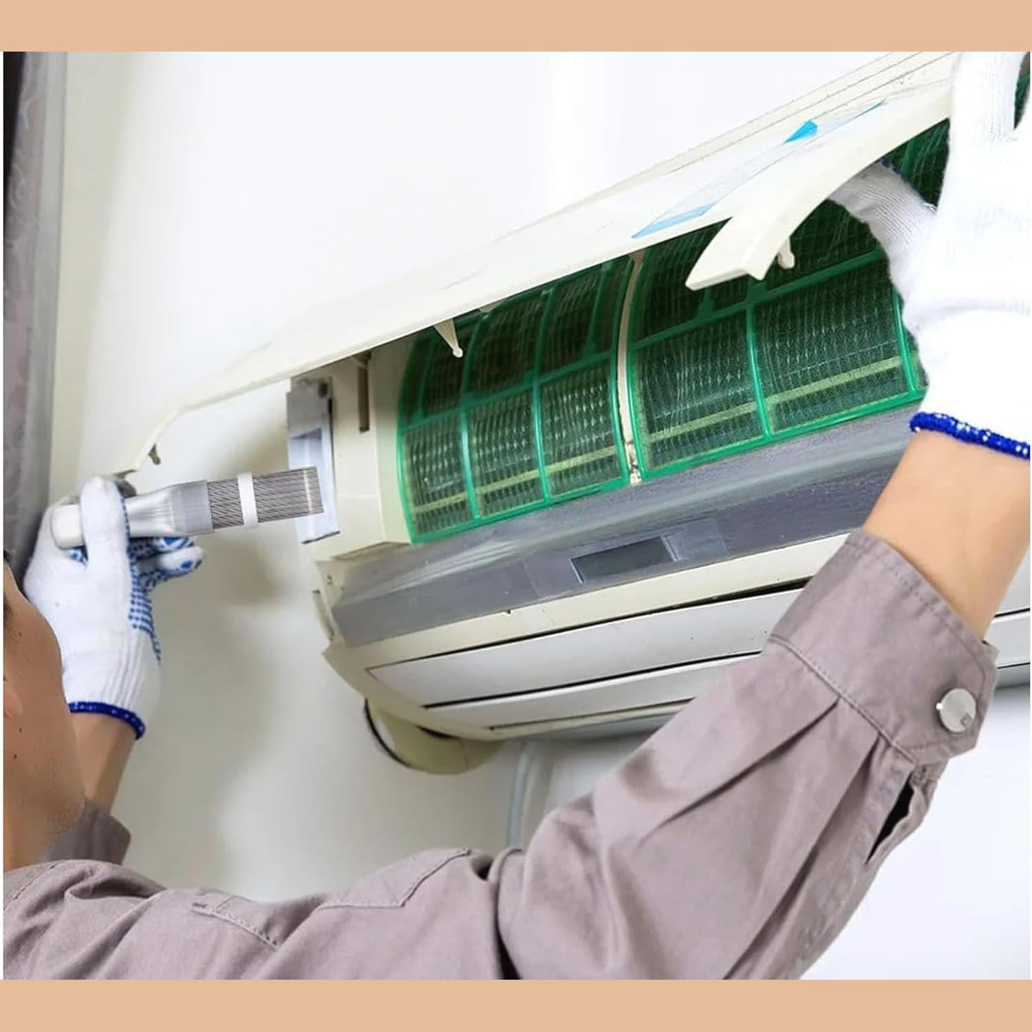 Pack of 4 Lamellar Comb, Condenser Comb Dryer, Cleaning Brush, Air Conditioning for Cleaner, Cleaning Brush Fin image number 6