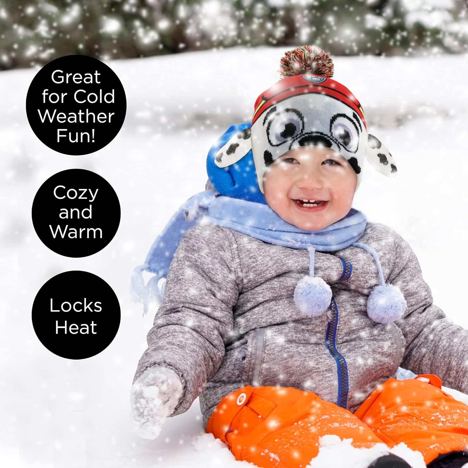 Nickelodeon Boys Paw Patrol Character Beanie Hat and Mittens Set Winter Accessory Set - - Age 2-4 image number 4