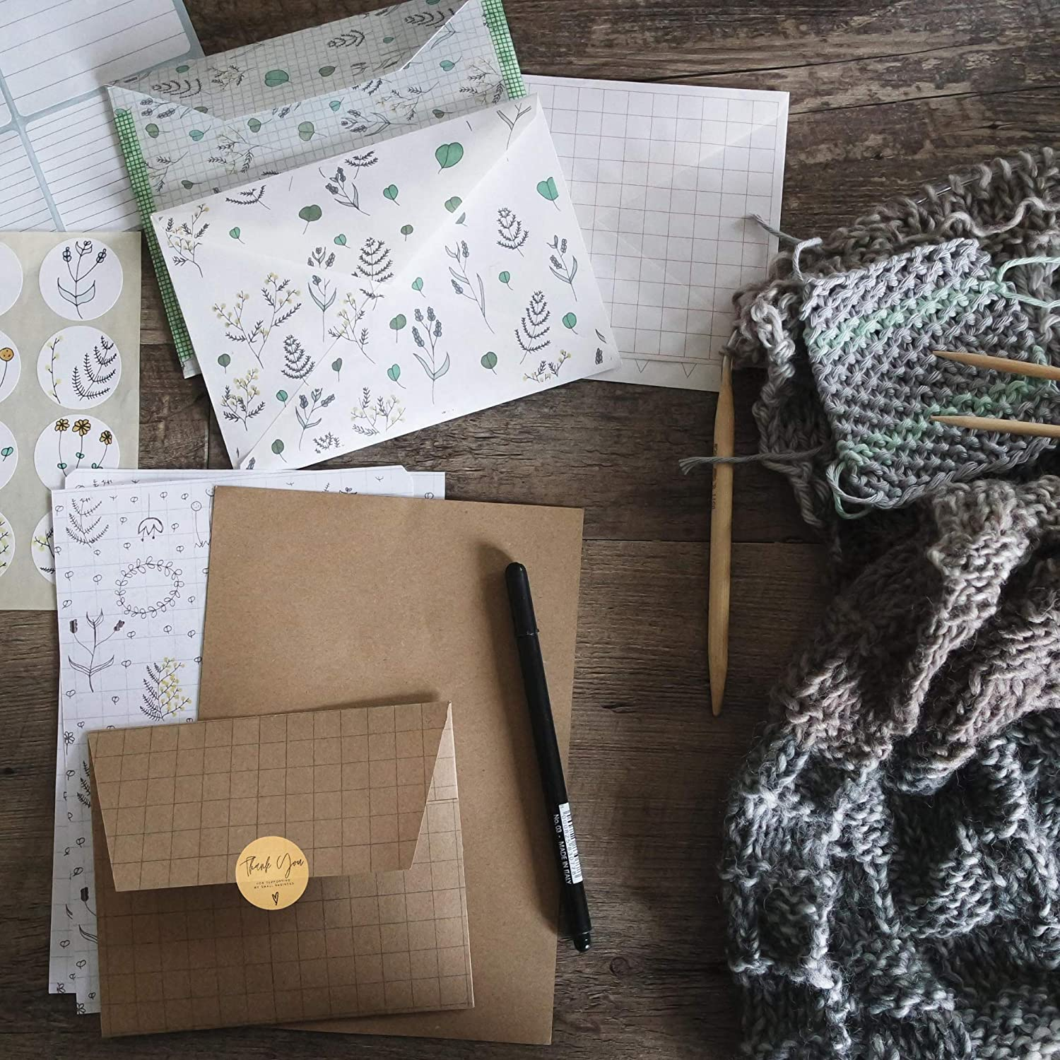 Thank You Business Stickers Roll | 1.5" Inch Roll 500 Kraft Stickers | Kraft Label Stickers Thank You for Supporting My Small Business | Small Business Owner Label Tags image number 1