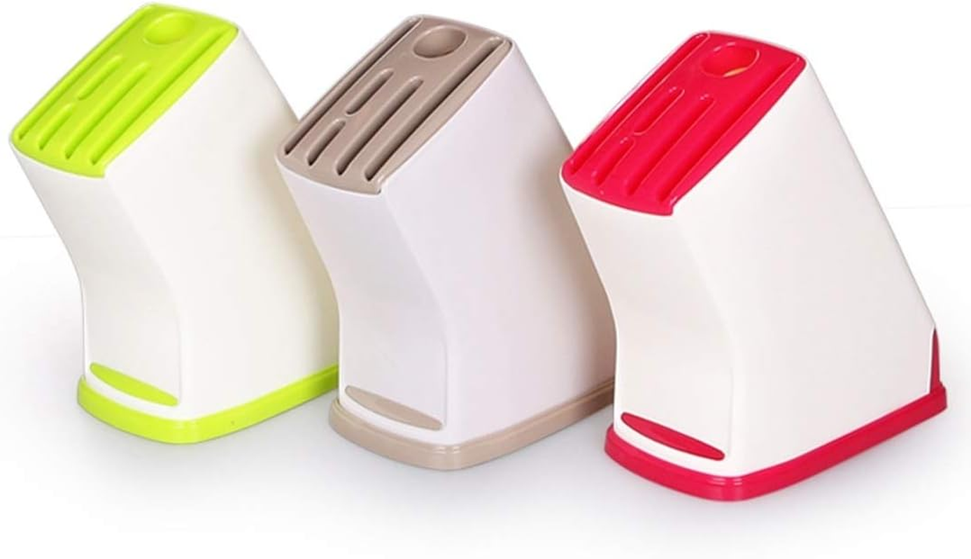 Kitchen Shelf Multifunction Kitchen Accessories Plastic Knife Rack Storage Rack, Size: 17.5 * 10.5 * 21.5Cm (Green) Kitchen Shelf (Color : Taupe) image number 3