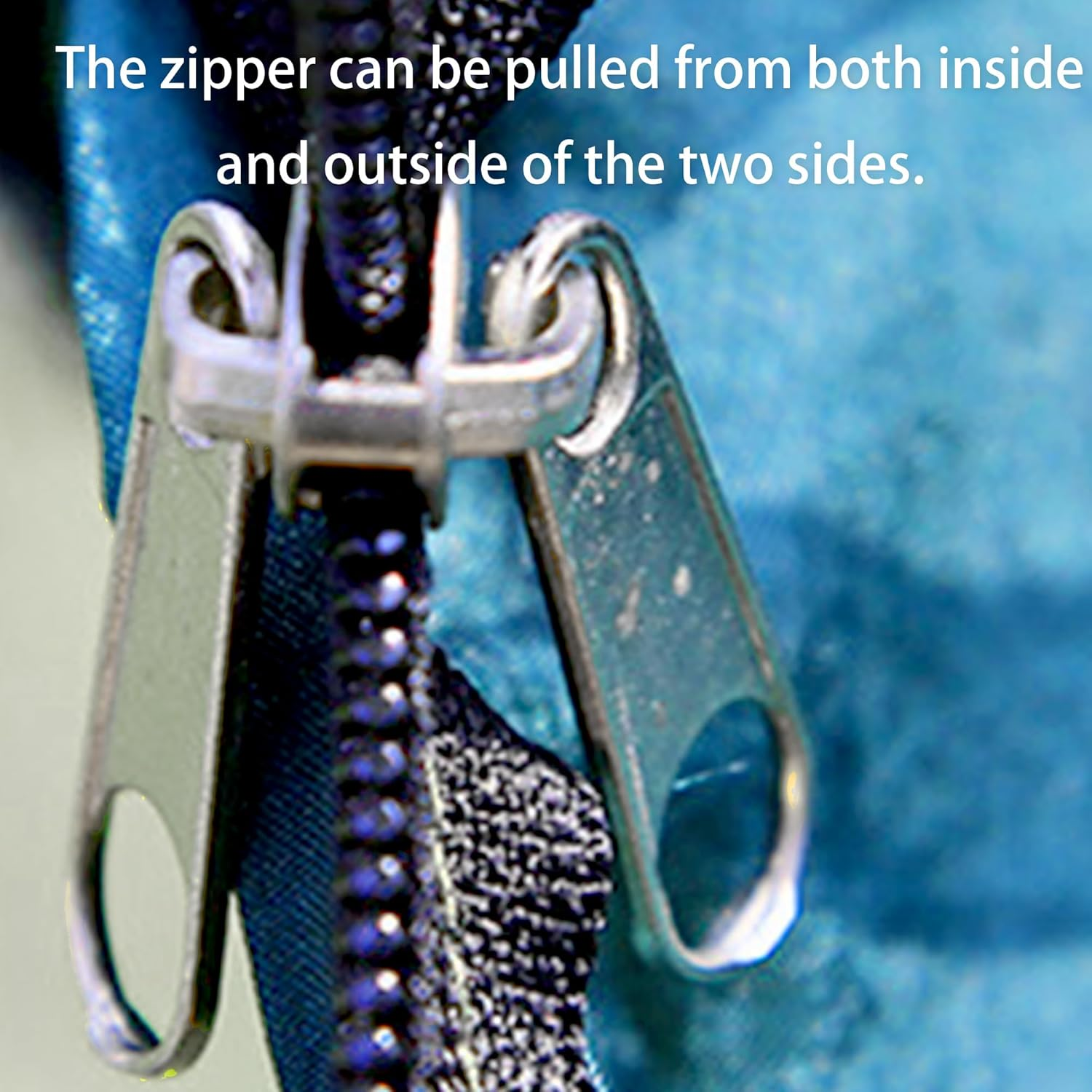 Hammock Swing, Ultra - Light & Portable Automatic Quick - Opening Mosquito Net Hammock Tent, Outdoor Double - Person Lay Flat Hammock Tree Tent,Parachute Cloth Travel Camping Hammocks, Sky Blue image number 6