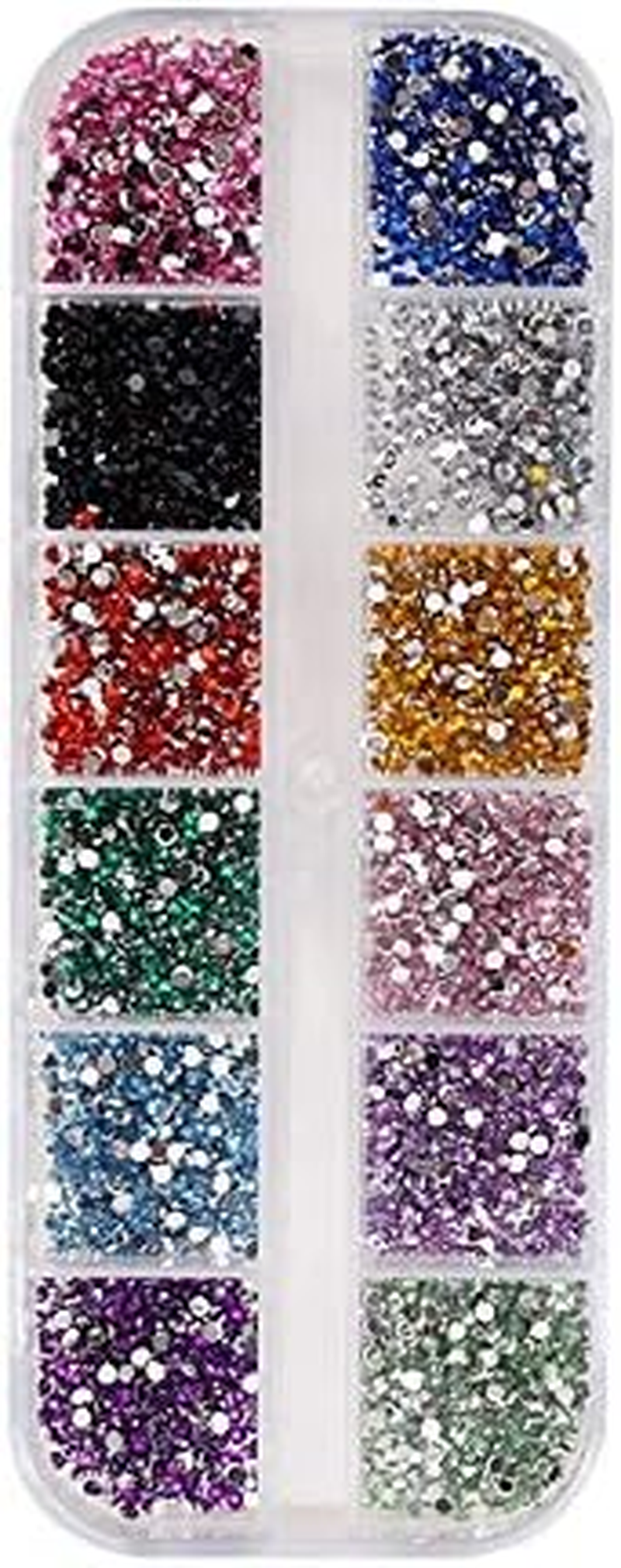 Nail Rhinestones with Dotting Pen Flat Bottom round Colorful Glitters with Hard Case DIY Nail Art Decorations 1.5Mm 2.0Mm Zhengpingpai image number 1
