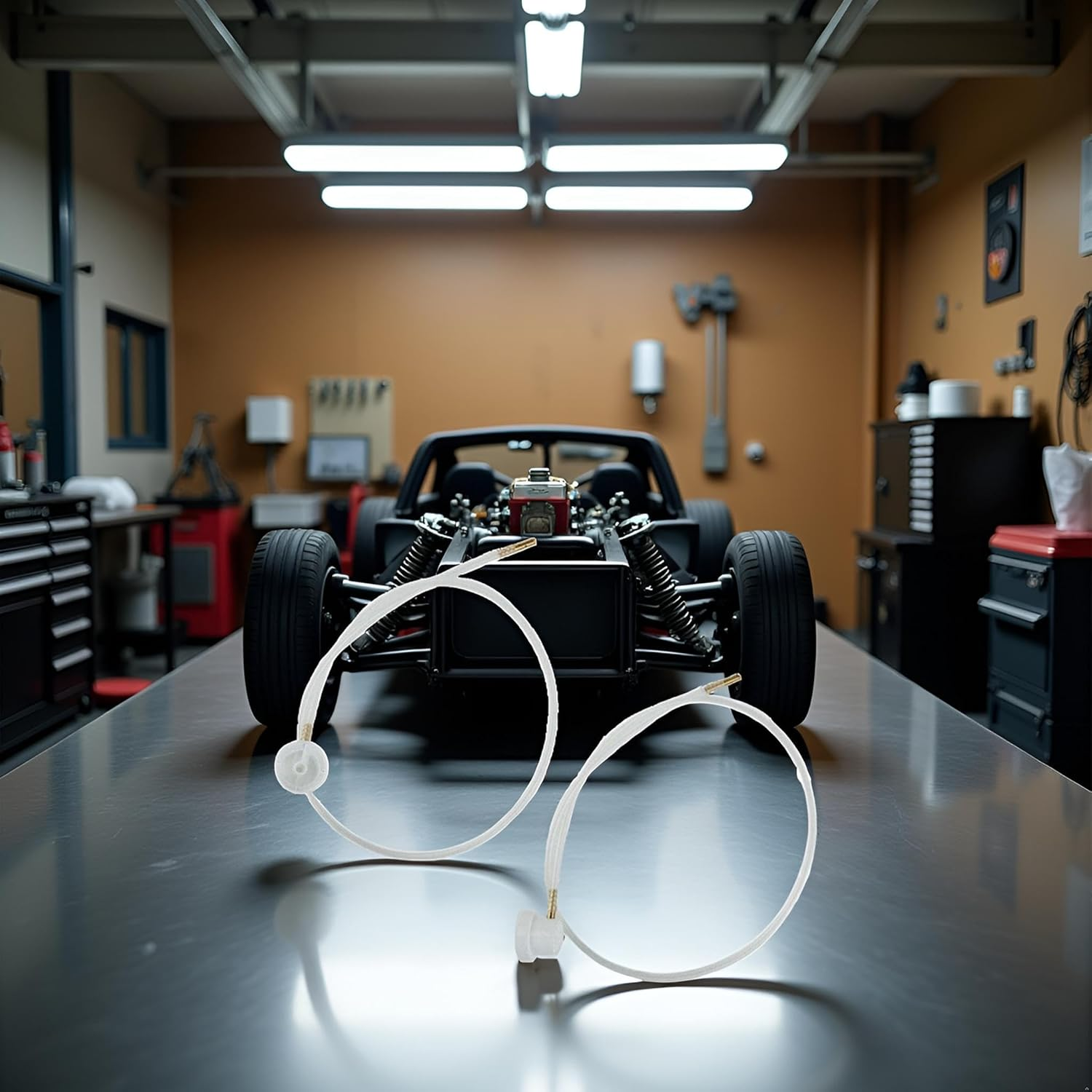 2 Pcs 2Xaerosol Nozzle W/ 19.69In. 360 Degrees Extension Hose for Male Stem Spray Cans Fluid Auto Car Nozzle Film 4.5Mm Extension Paint Tools and Equipment image number 3