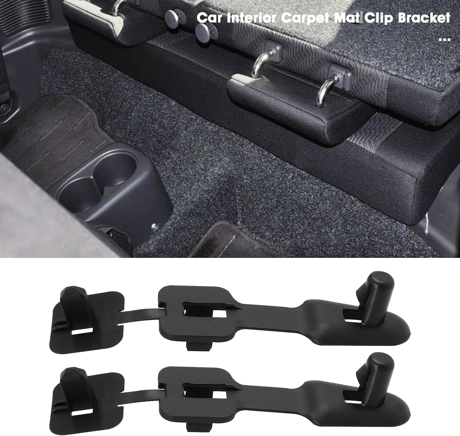 SG Store 2Pcs Interior Carpet Mat Clip Floor Mat Bracket Replacement Part 75921-76G10 75921-76G01-000 Compatible with Suzuki Black image number 4