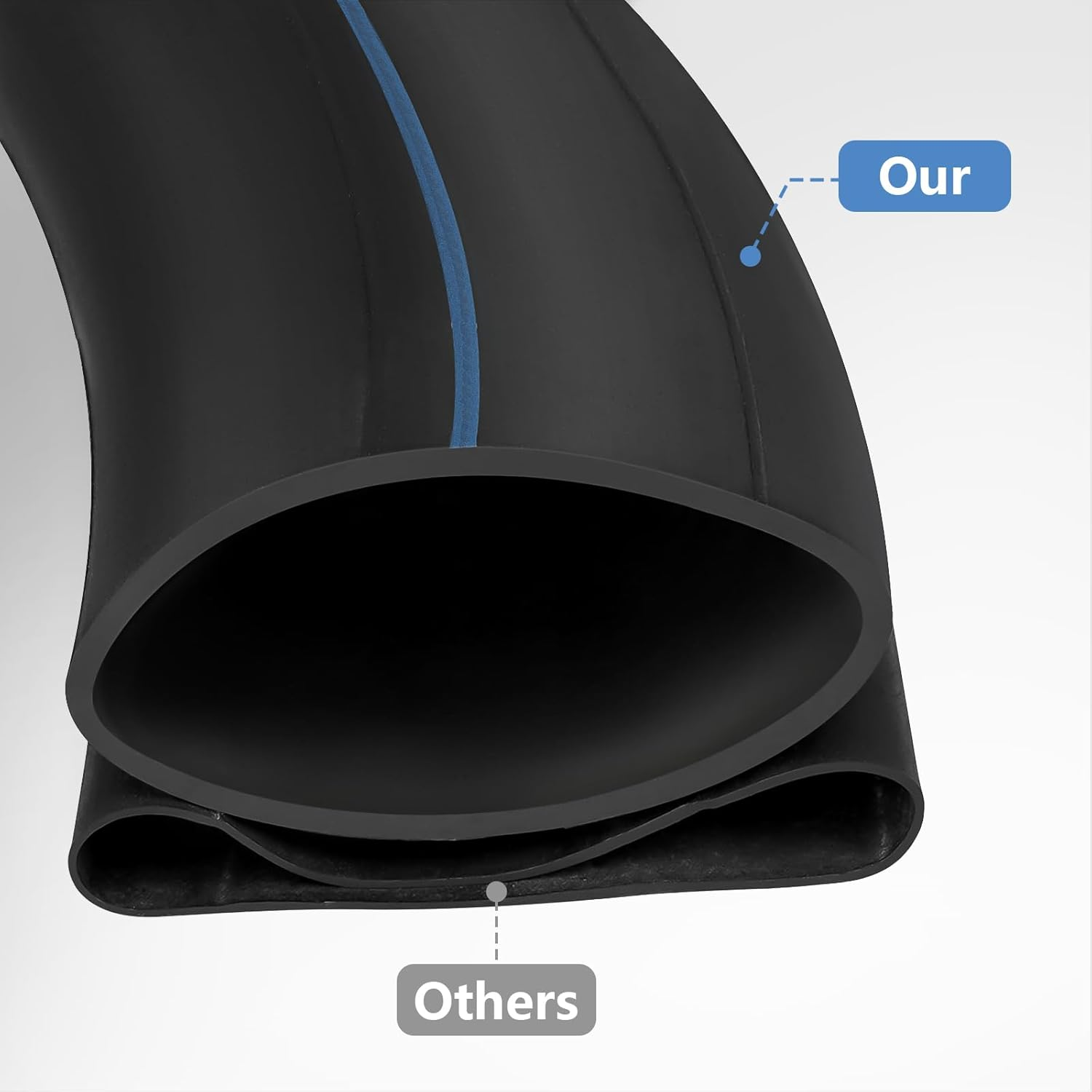 Paowin 2Pcs 3.00-12 Tube,80/100-12 Tube,Tr4 Valve,3.00-12 Heavy Duty Motorcycle Inner Tubes Compatible with 3.00-12 80/100-12 Dirt Pit Bike/Motorcycle/Mini Motorbike Front Rear Tire,Pn-007 image number 6