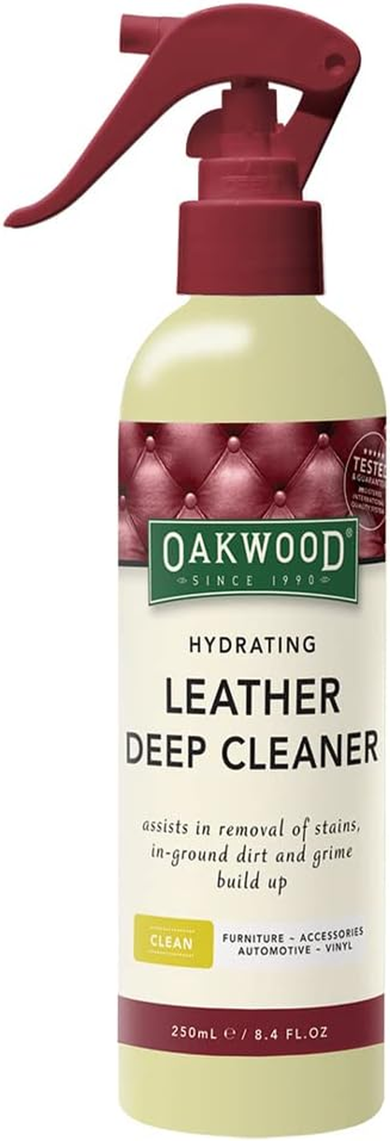 Oakwood Leather Care Deep Clean Soap 250Ml White