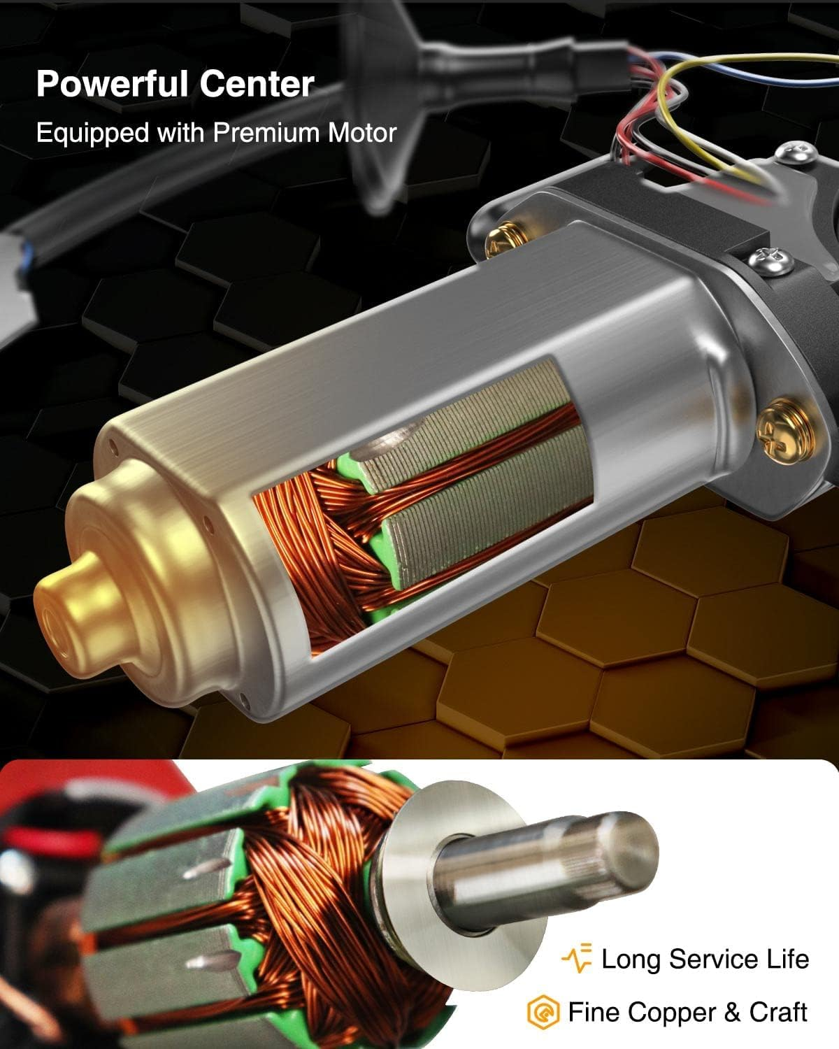 A-Premium Power Window Regulator with Motor Compatible with Acura RSX 2002-2006 Coupe Only Front Right Side image number 4