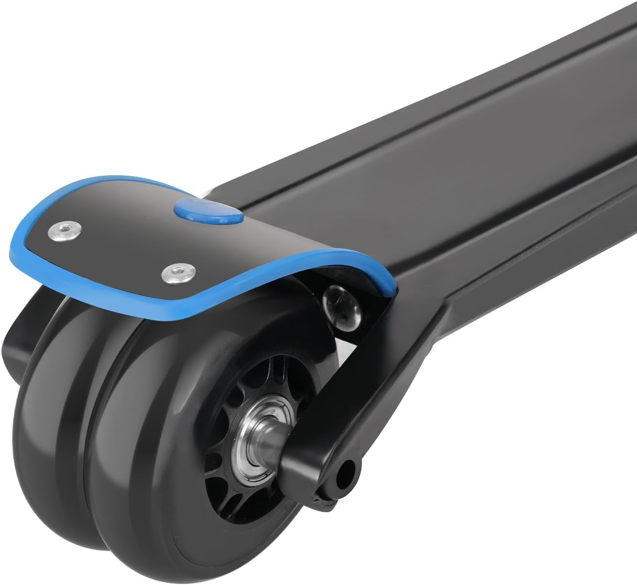 Ausadom 2 in 1 Scooter Suitcase 37L Travel Ride-On Suitcase with Waterproof PC Shell&Anti-Slip, Aluminum Luggage Scooter with Height Adjustable Handle for Children,Teens,Adults Black