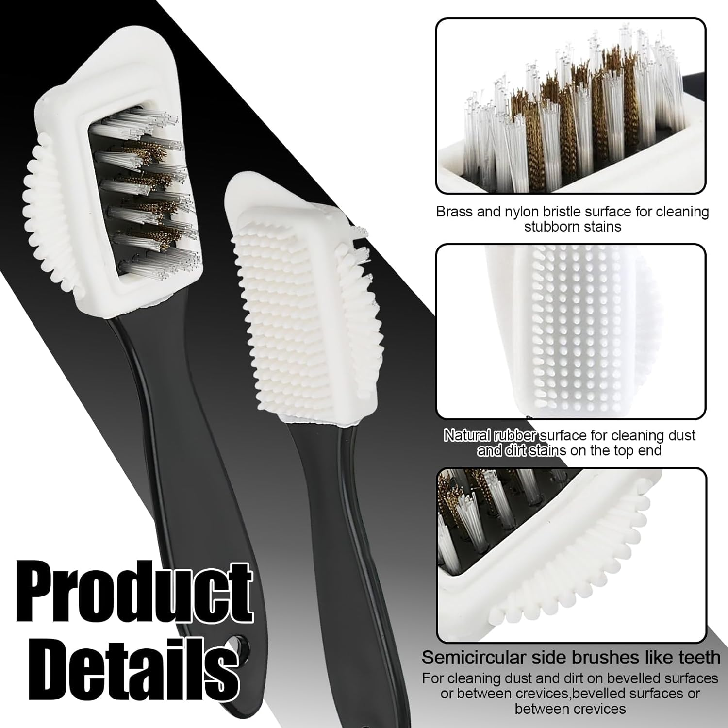 Suede Brush Kit, 4-Sided Suede Cleaning Brush with Eraser, Cleaner Brush for Boots, Jackets, Shoes, Furniture