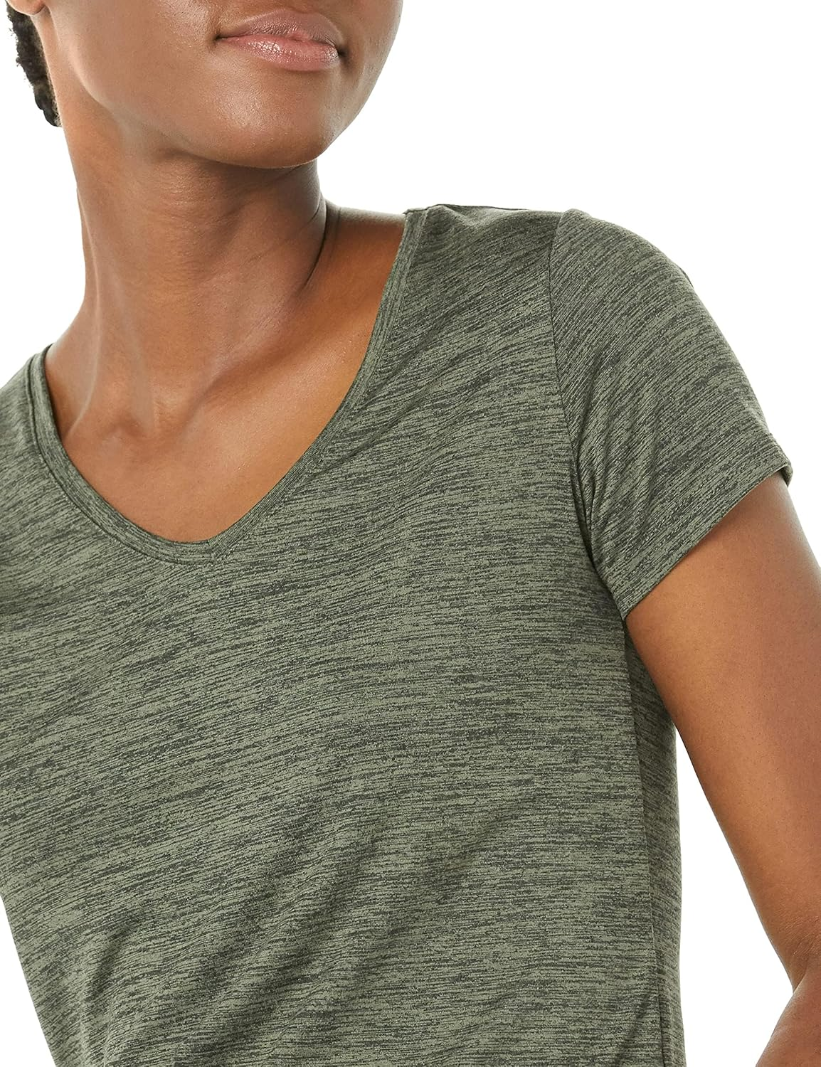 Amazon Essentials Women'S Tech Stretch Short-Sleeve V-Neck T-Shirt (Available in plus Size) image number 5