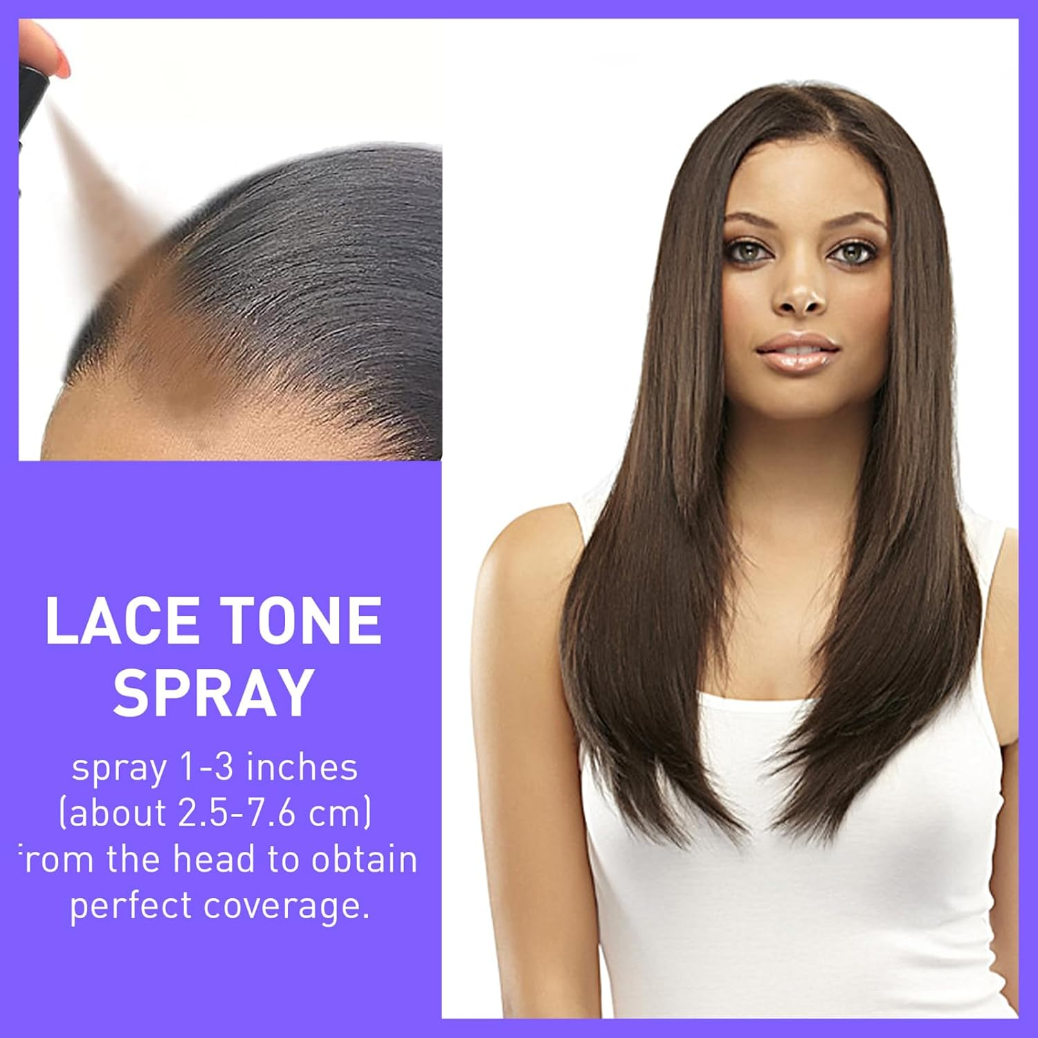 Wig Spray, Pack of 2 Hair Bond Wig Lace Melting Spray Personal Styling Aid for Dry, Frizzy, Natural, Curly Hair, Natural Curly Extension Use Frizzy Styles Naturally image number 2