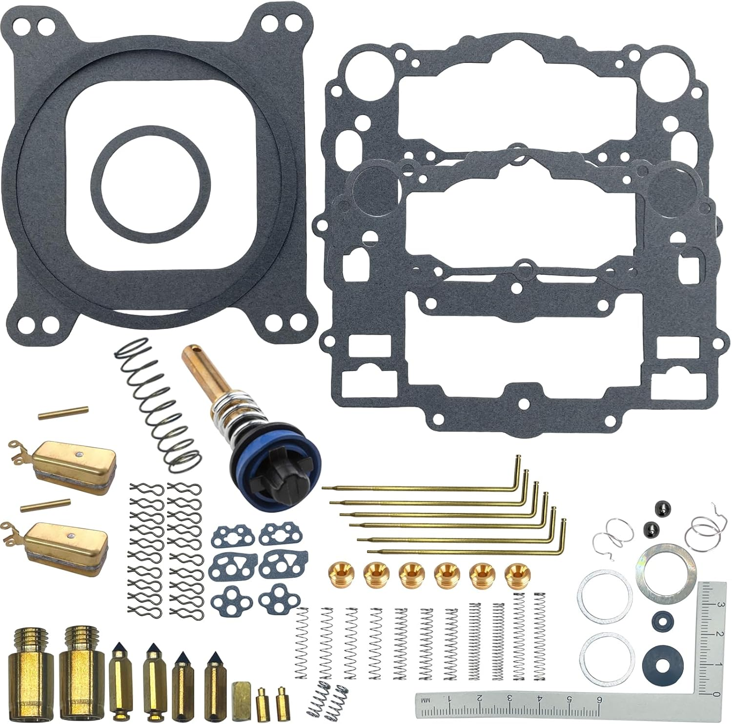 Rebuild Kit for Edelbrock 1406 Carburetor Compatible with Genuine Edelbrock 1477 Carburetor Rebuild Kit for Edelbrock 1406 1405 1400 1403 1407 1411 Carbs Cart AFB 4 Barrel Carburetor Rebuild image number 1