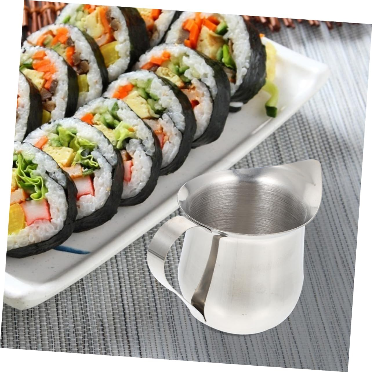 SECFOU 4Pcs Stainless Steel Milk Frothing Pitcher 90Ml Espresso Measure Cup Metal Milk Jug for Coffee Frother and Use image number 4