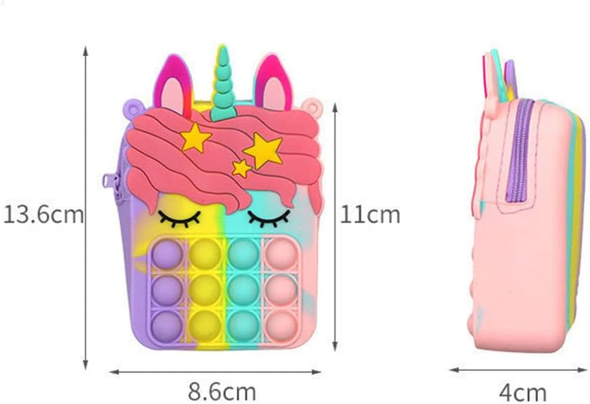 Little Girl Jewel Rings in Box, Adjustable, No Duplication, Girl Pretend Play and Dress up Rings (24 Lovely Ring) and Children'S Decompression Cute Toy Cartoon Bag image number 3