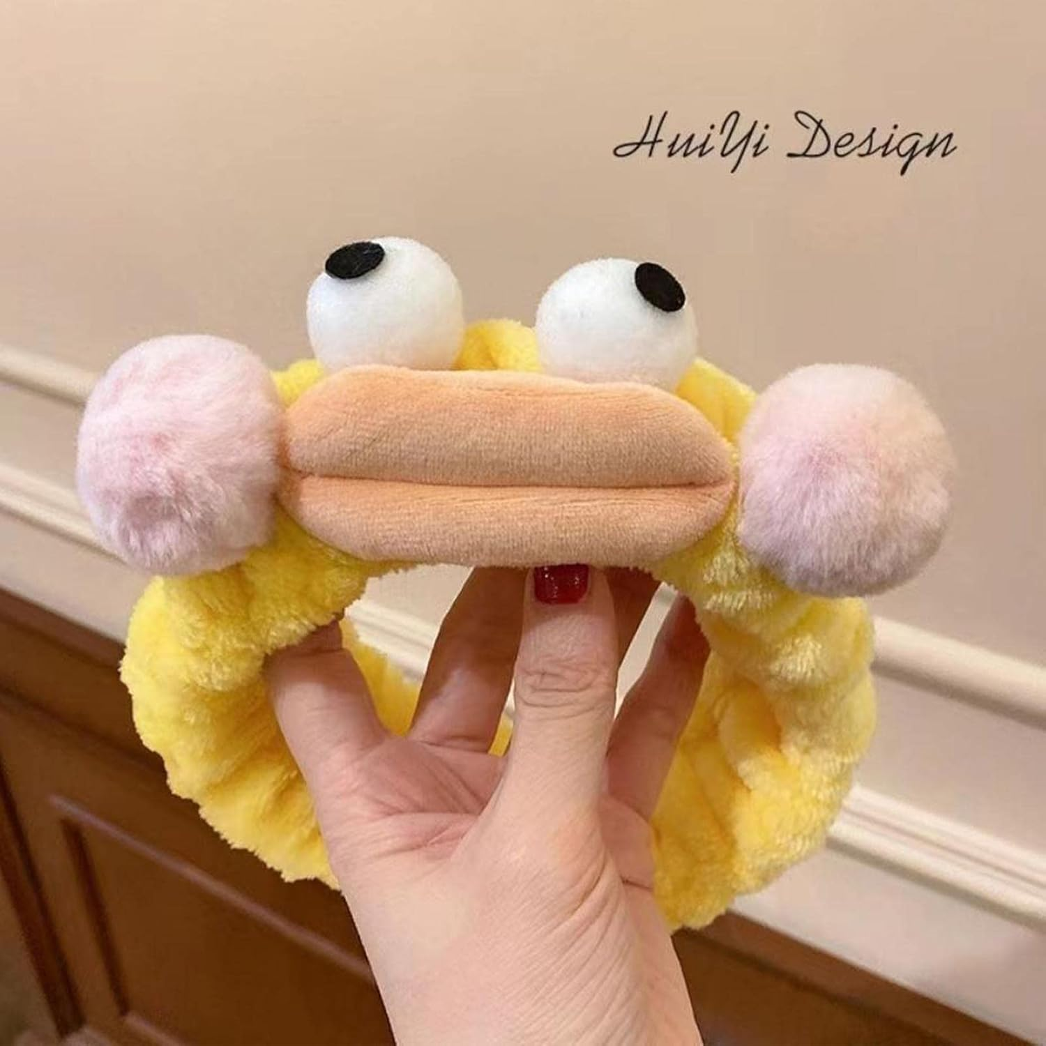 Skincare Headbands | Cartoon Makeup Headband for Washing Face - Cosmetic Headband Sausage Mouth Funny Headbands for Shower Terry Cloth Headbands for Women Facial Hair image number 6