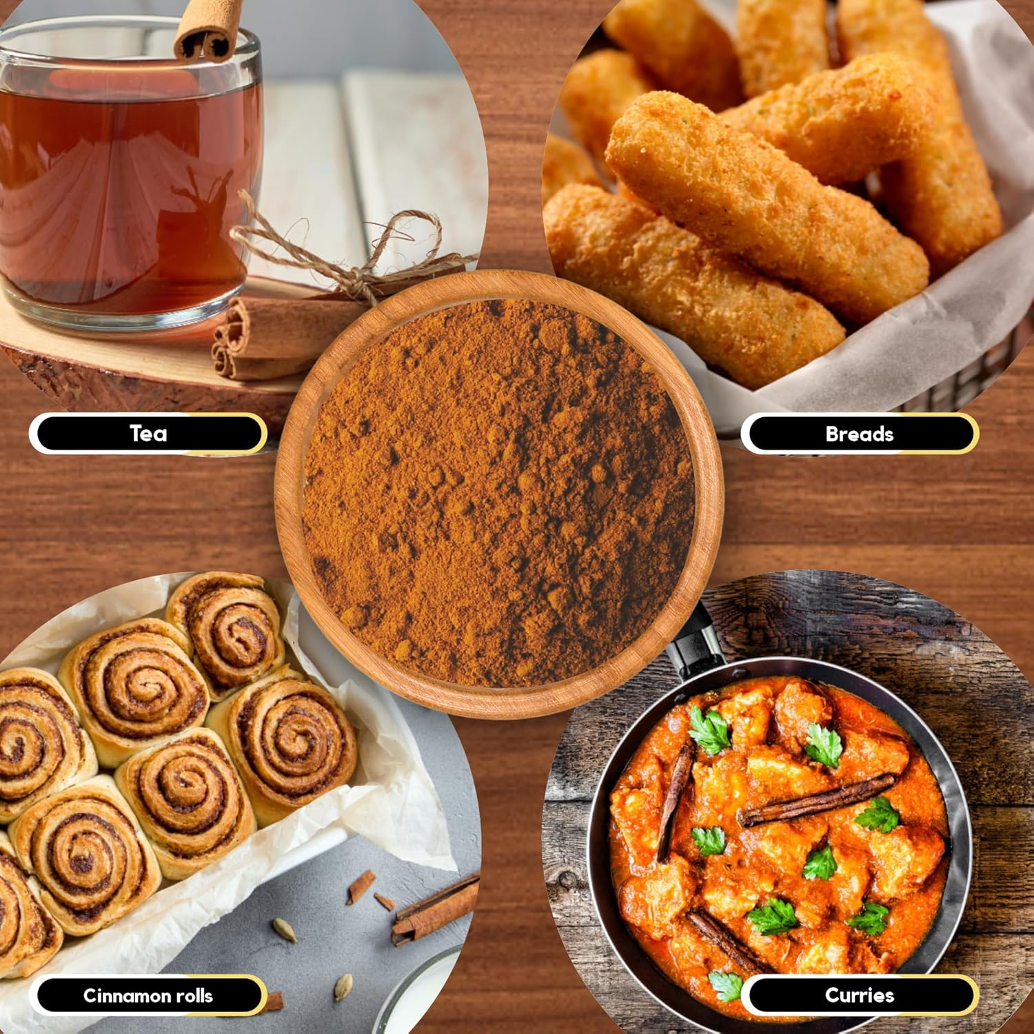 Organic Zing Cinnamon Powder - 115 G / 4 Oz (Pack of 2) | Finely Ground Spice Powder for Cooking & DIY Food Recipes image number 3