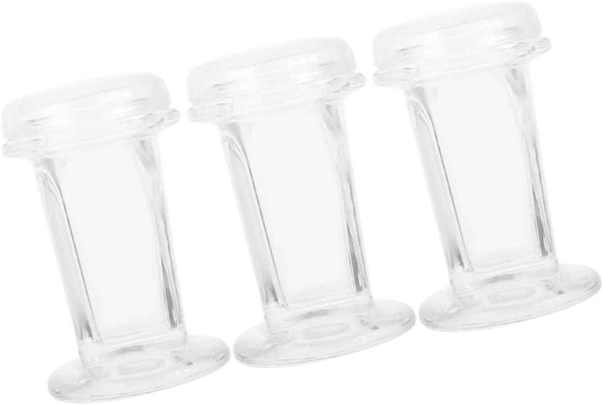Gatuida 3Pcs Glass Lid Staining Jar Holds 5 Microscope Slides, Clear Glass Staining Jar for Cell Samples Histology and Clinical Labs 60Ml image number 3