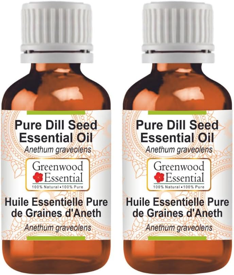 Greenwood Essential Pure Dill Seed Essential Oil (Anethum Graveolens) Steam Distilled for Personal Care (Pack of Two) 100Ml X 2 (6.76Oz) image number 3