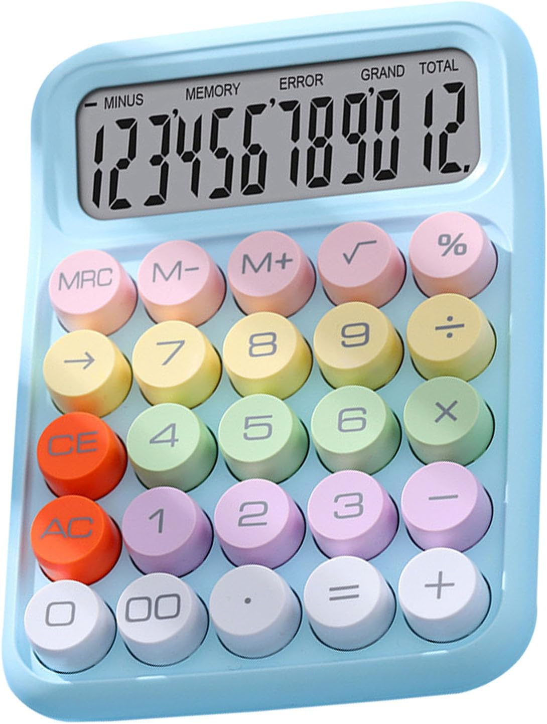 Colorful Calculator, Mechanical Keyboard Calculator, Candy Colored Electronic Desktop Calculator with Scientific Functions, for Home School Office (Lemon Yellow)