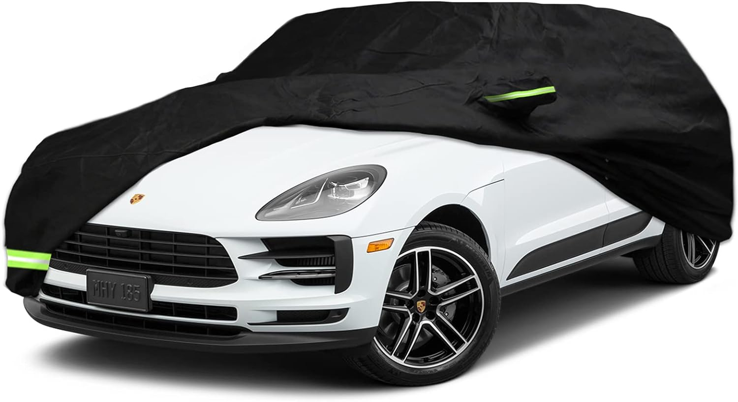 Waterproof Car Cover for 2014-2022 Porsche Macan Car Cover Custom Fit 100% Waterproof Windproof Strap & Single Door Zipper Bands for Snow Rain Dust Hail Protection (Macan) image number 1