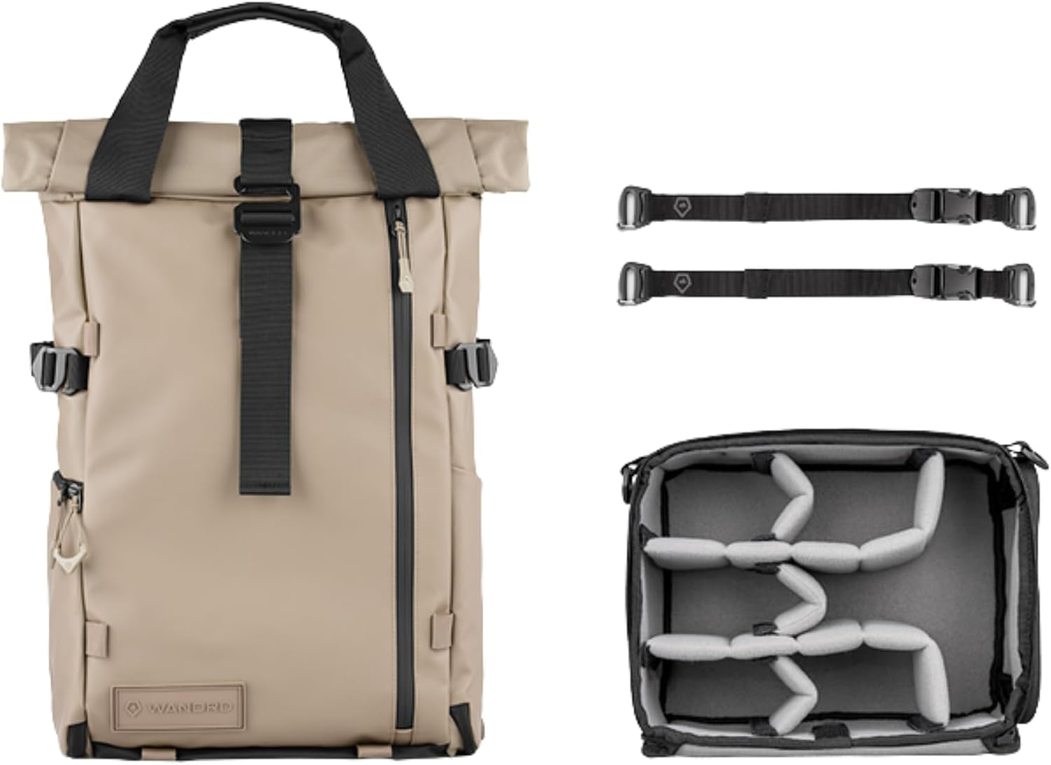 WANDRD All New PRVKE V4 Weatherproof Travel & Camera Backpack &ndash; Everyday Carry Bag, Quick Access & Expansion, Yuma Tan, 21L, Photography Bundle image number 2