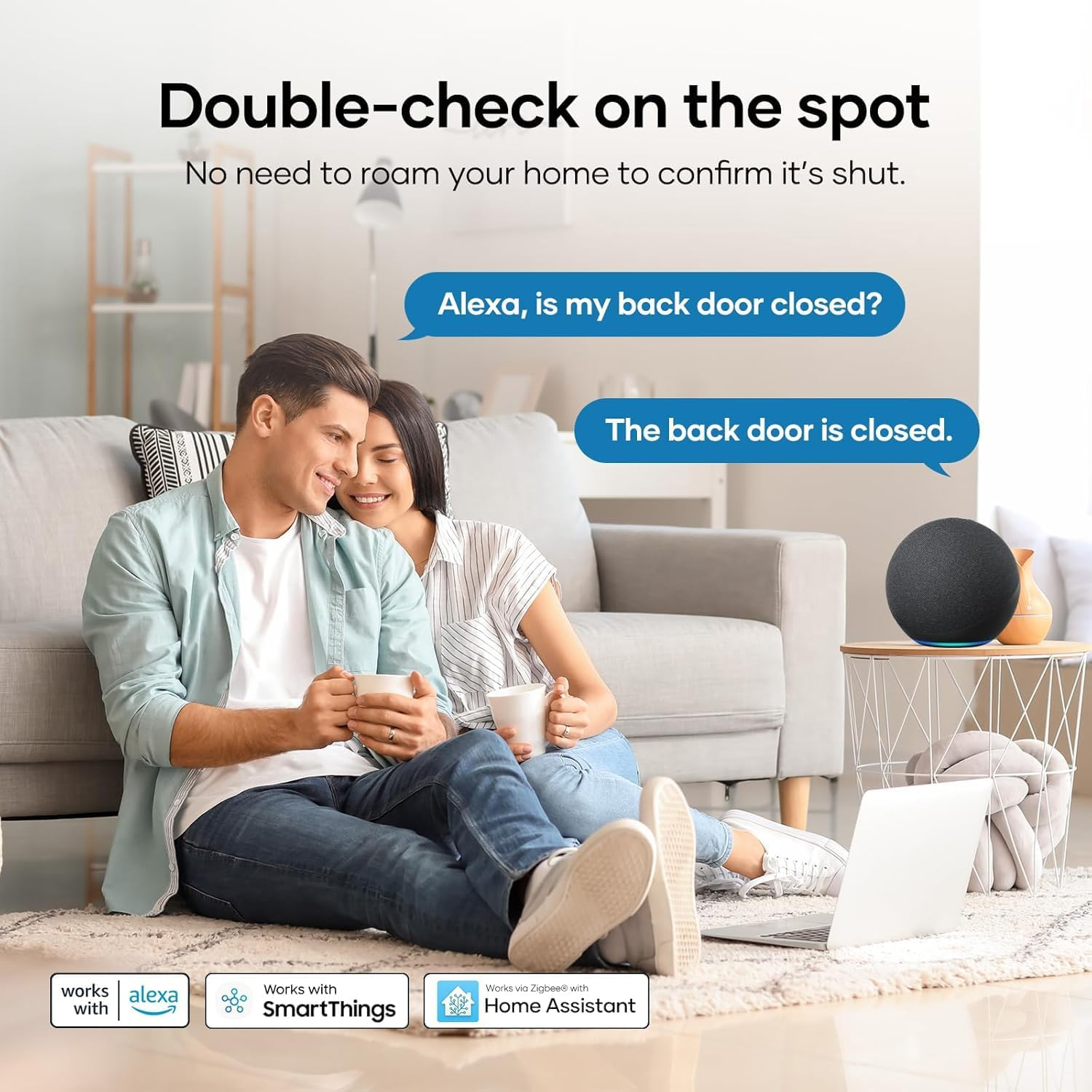 Gdsanlian Zigbee Smart Contact Sensor, Smart Home Security System, Home Automation,Safety Protection,Window/Door Safeguard,Instant App Notification, Easy Installation, Real-Time Monistor, Hub Required image number 3