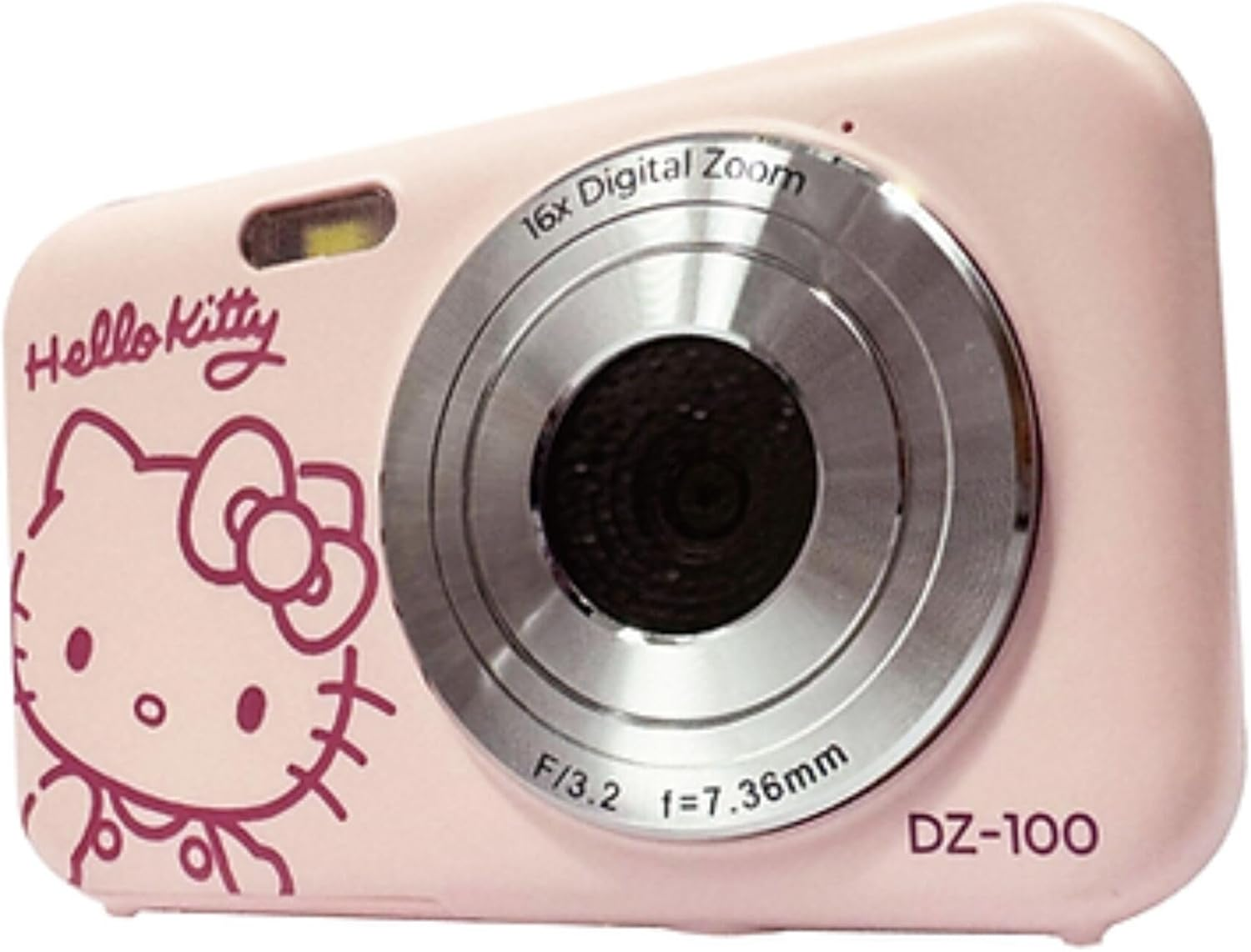 YASHICA Yashica DZ-100 Hello Kitty Digital Camera, 4K Compact Camera with 14X Optical Zoom, Supports Micro SD Cards, Pink