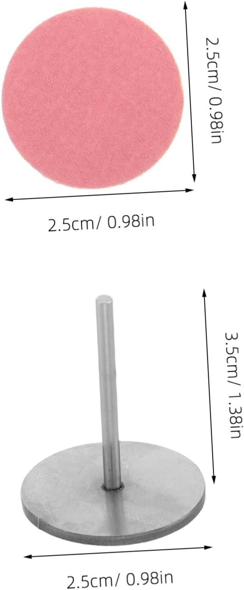 FOMIYES 60Pcs Pedicure Sanding Paper Discs Foot File Discs for Callus Removal Nail Drill Bits for Manicure and Pedicure Metal Sandpaper for Foot and Nail Care image number 5