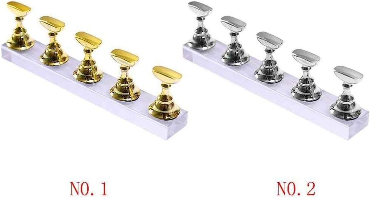 Nail Art Practice Display Stand Chess Board Magnetic Tips Training Holder Salon DIY Manicure Acrylic Base Creative and Exquisite Workmanship Useful