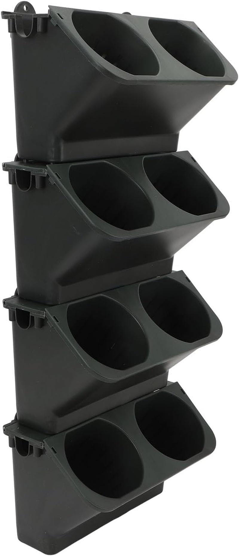 Vertical Wall Planter, Hanging Planter Deeper Boxs with 8 Pots for Indoor Outdoor Decor, Wall Mounted Planter for Yard Garden Fence Home Balcony Office, Easy to Install and Move image number 3