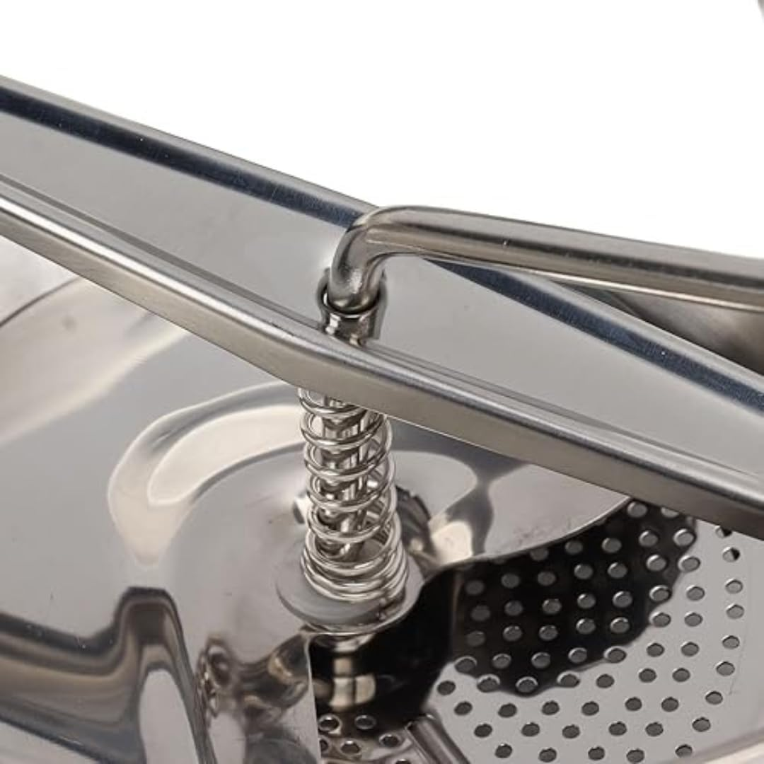 PARENCE. - Stainless Steel Vegetable Grinder with 3 Interchangeable Discs - Manual Potato Masher &Oslash;20 Cm - Kitchen Utensils for Purees, Soups, Sauces and Compotes image number 6