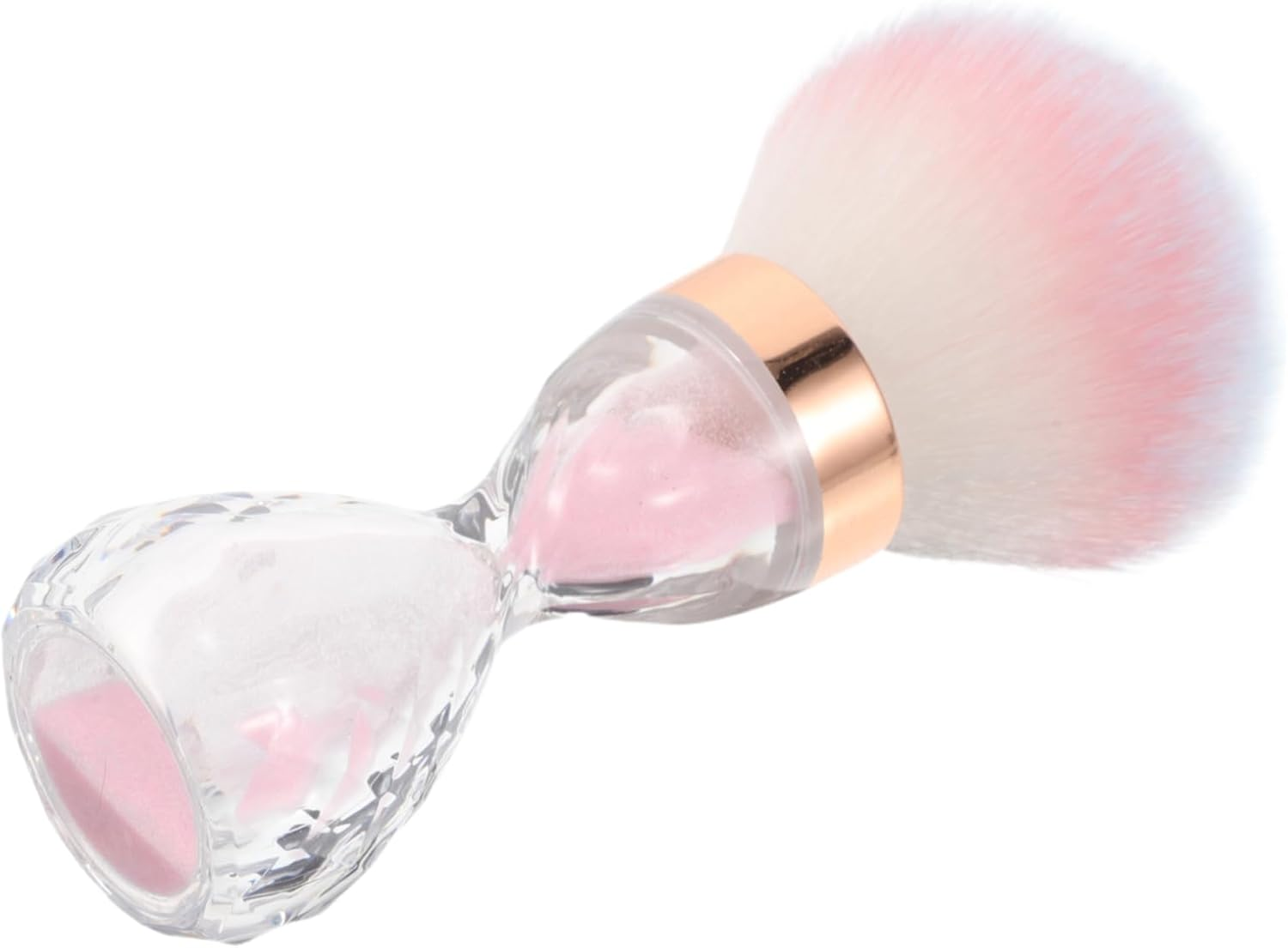 OHPHCALL Concealer Facial Brush Nail Clean up Brush for Soft Nail Art Powder Remover Brush Handle Grip for Acrylic Nails