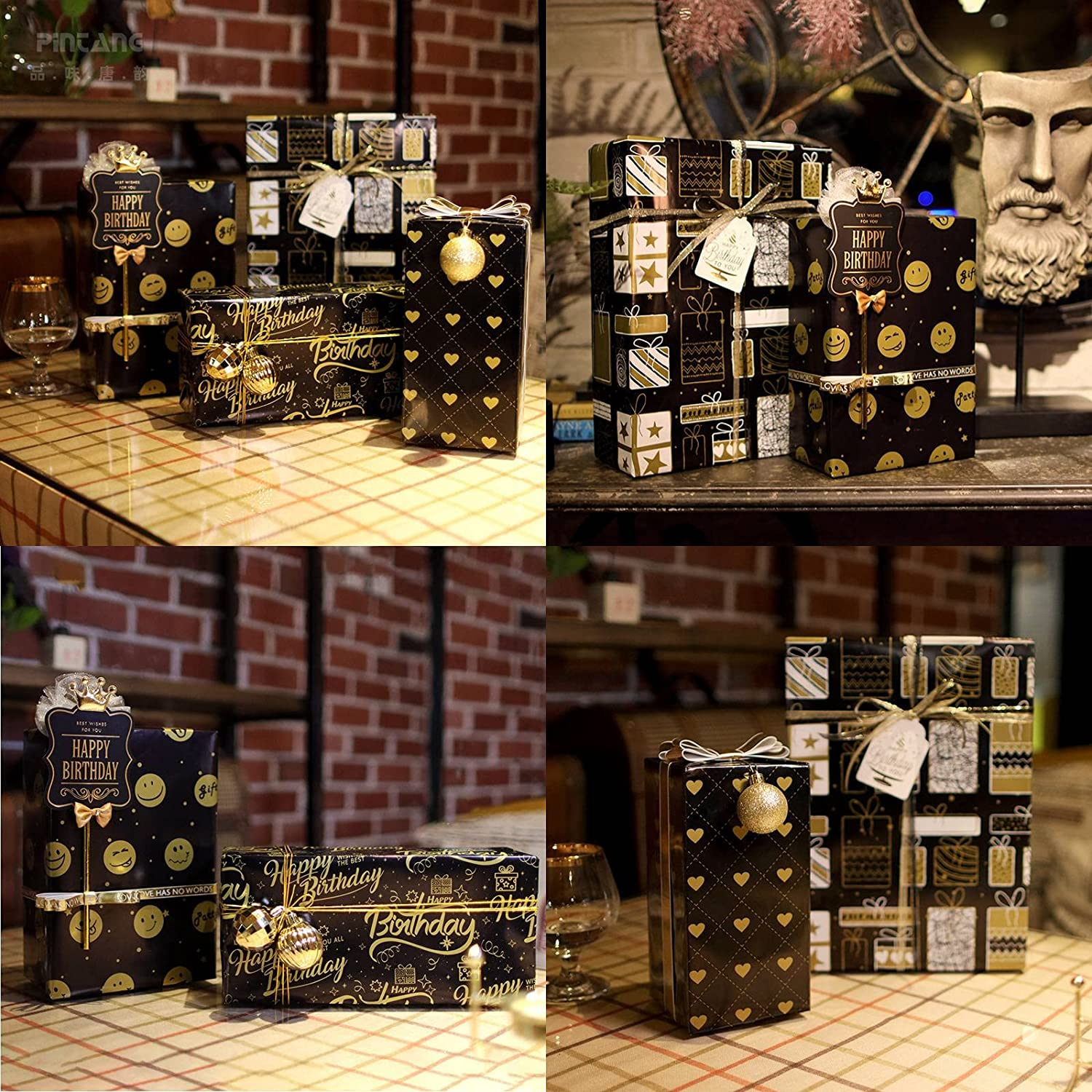 9PCS Wrapping Paper for Easter, Bridal Showers, Baby Showers, Birthdays, Friendsmas, Valentine'S Day and More image number 5