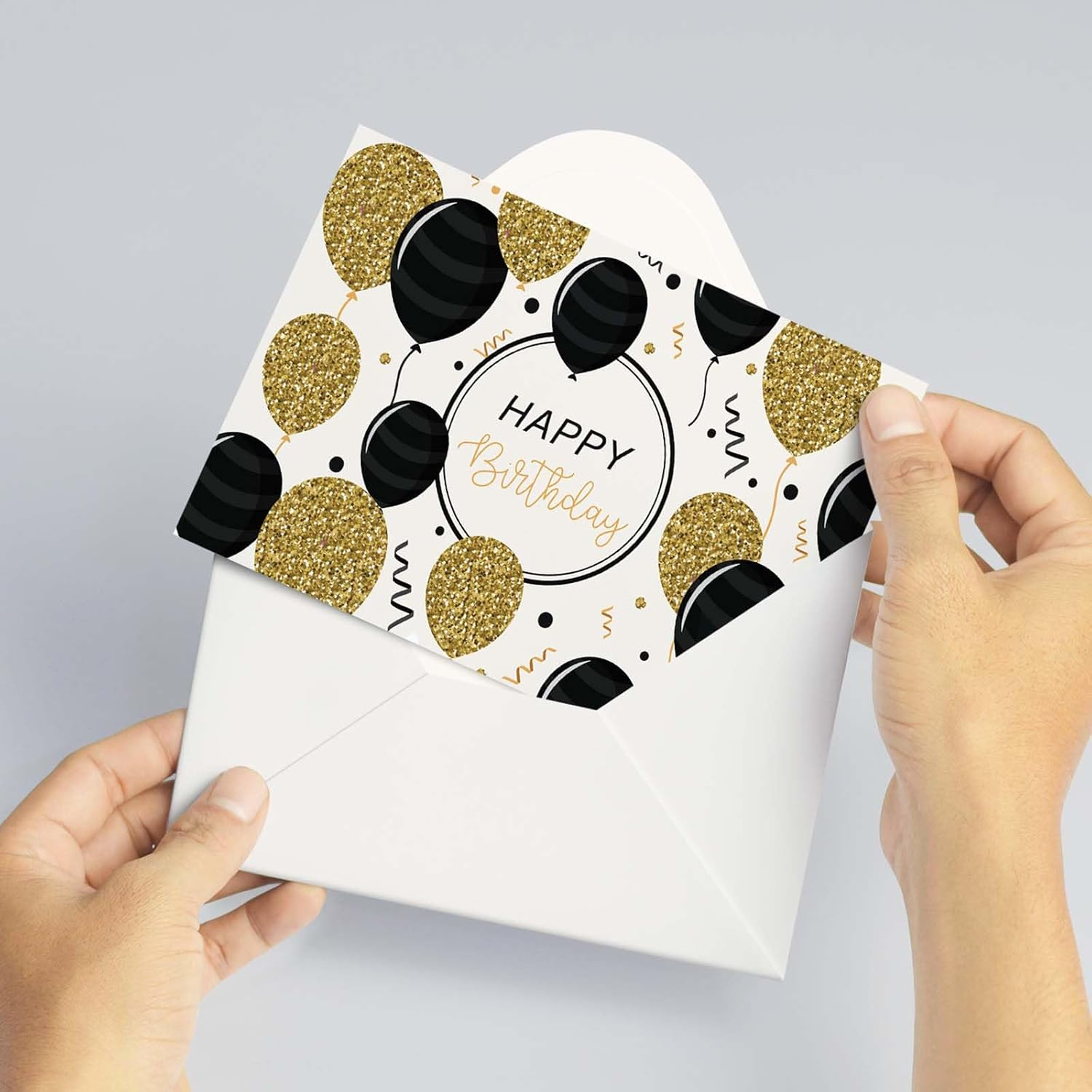 Birthday Cards and Envelopes, 24 PCS Happy Birthday Card, Birthday Greeting Cards for Men Women Kids, Blank Birthday Cards and Envelopes image number 6