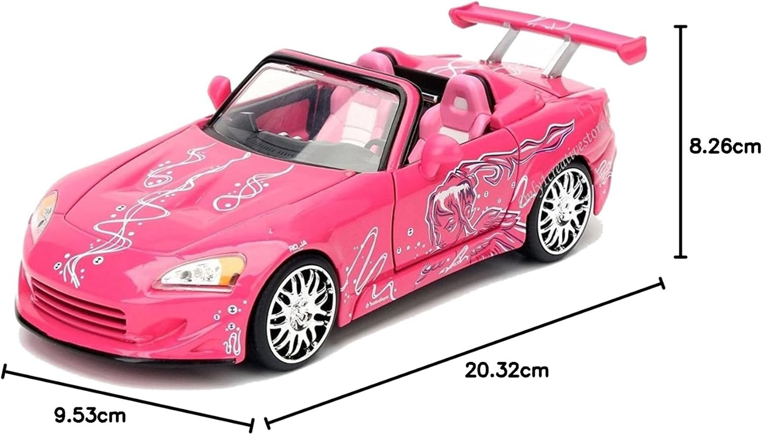 Jada Toys Fast and Furious 2001 Suki'S S2000 Honda 1:24 Scale Hollywood Ride Diecast Vehicle image number 2