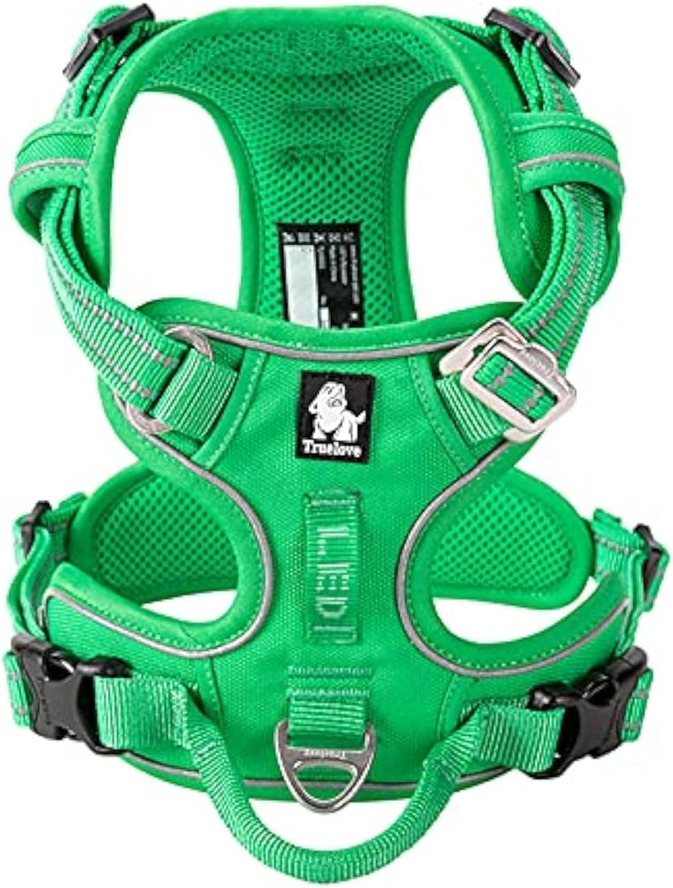 Truelove No Pull Dog Harness, Reflective Dog Harness for Dogs, Adjustable Soft Padded Pet Vest with Easy Operation Handle TLH56512