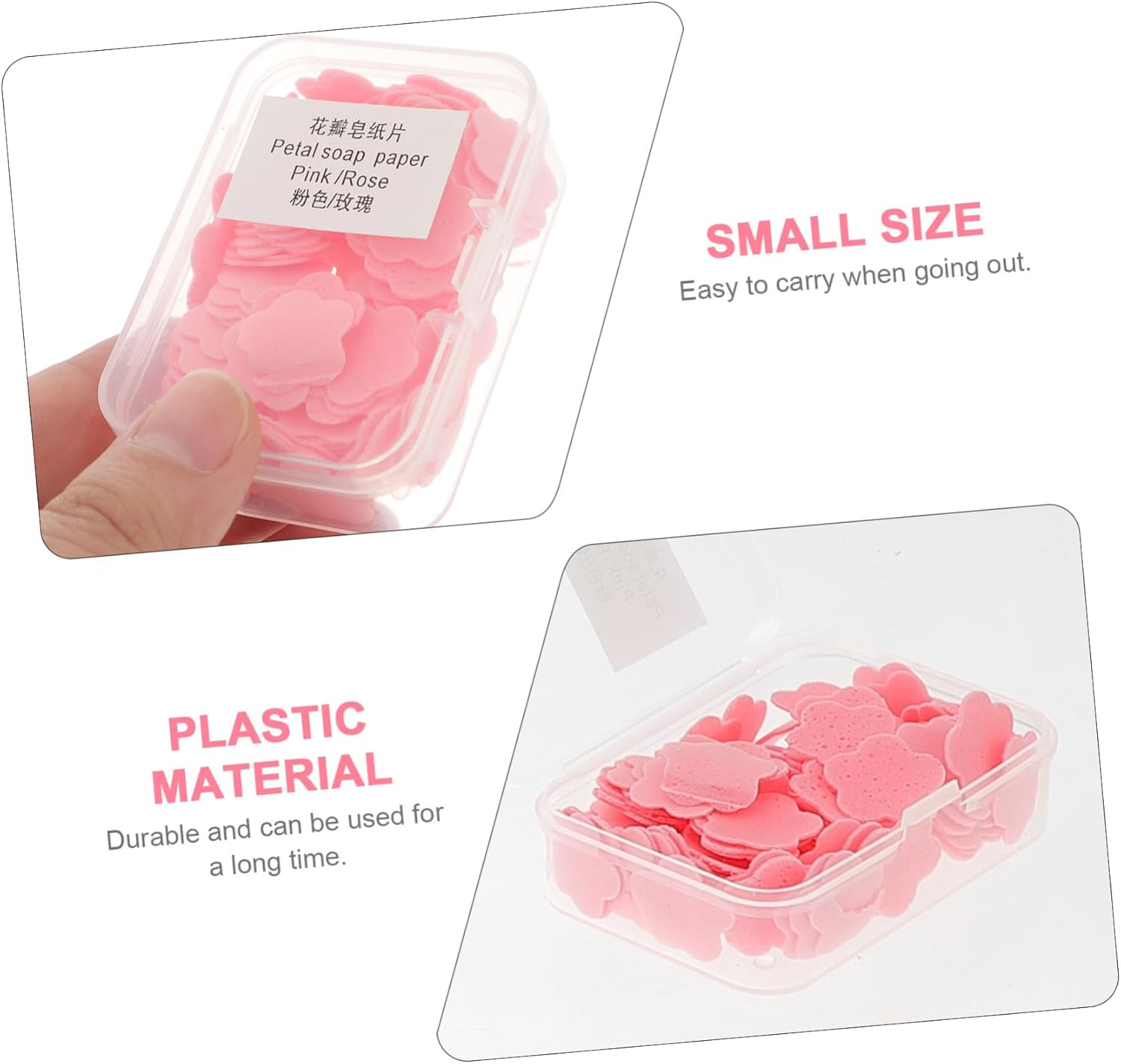 Disposable Travel Soap Sheets 10Pcs Foaming Hand Washing Paper Soap Portable Outdoor Use for Children Random Color image number 1