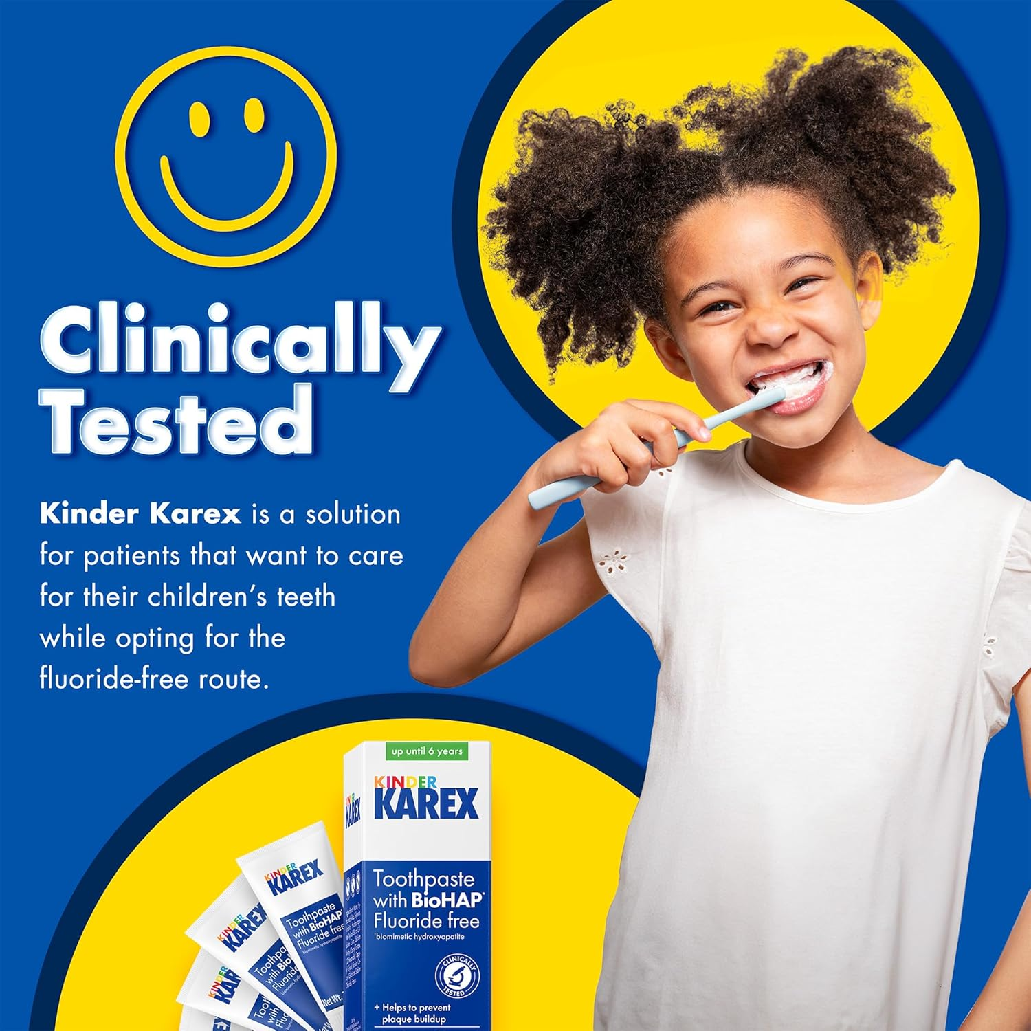 Kinder Karex Hydroxyapatite Kids Toddler Toothpaste I Fluoride Free I Clinically Tested I 2.3 Oz image number 5