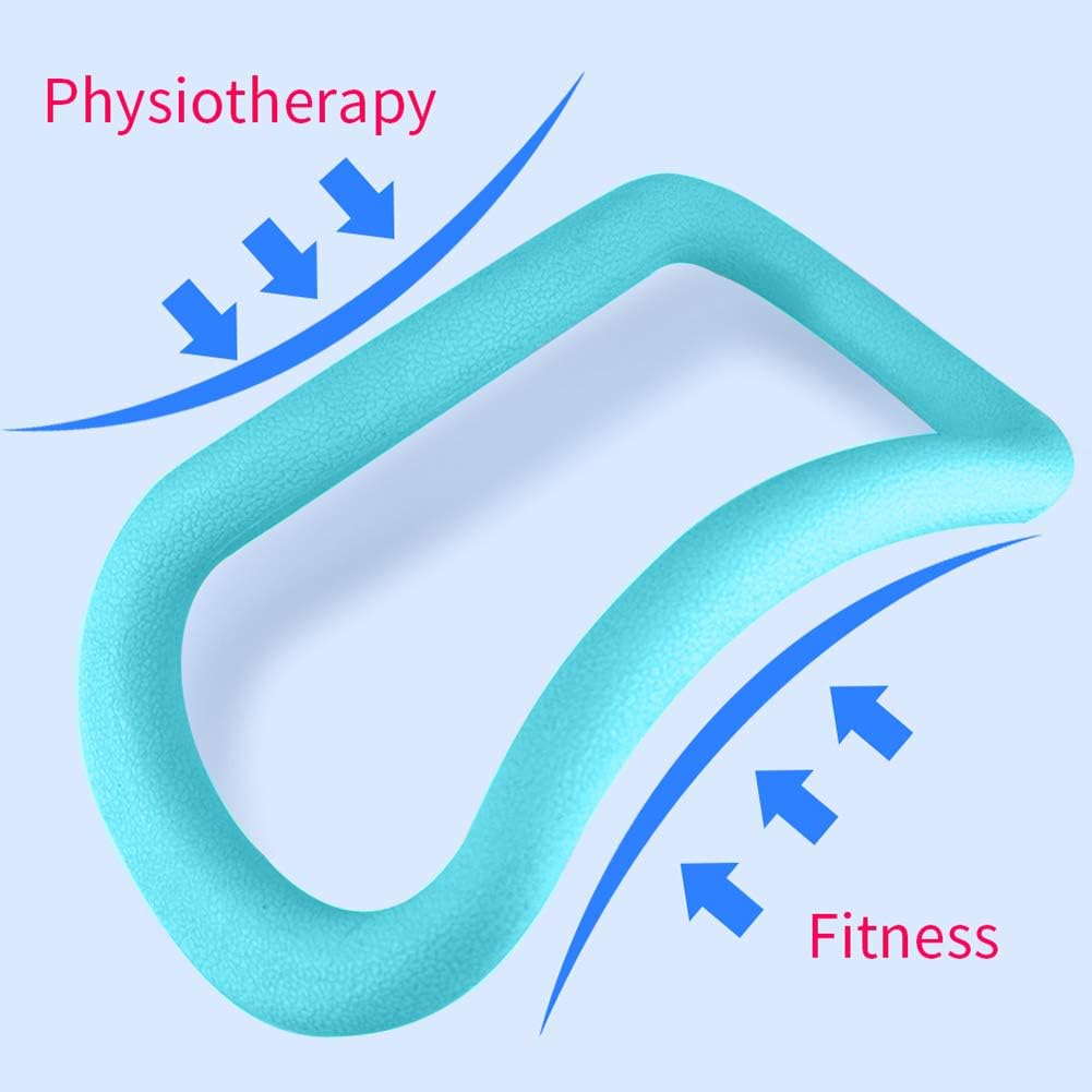 Sunsign 2 Pack Adjustable Soft Yoga Ring Pilates Ring Fitness Ring Full Body Toning Fitness Circle Great for Shoulder Back Arm Leg Pain Green image number 6