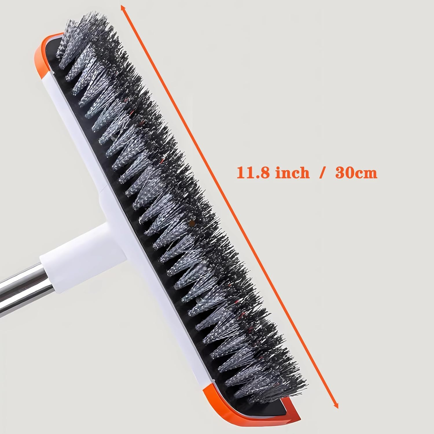 ONEKEYI Scrub Cleaning Brush with Long Handle, 2 in 1 Adjustable Retractable Floor Scrub Brush Suitable for Cleaning Bathrooms Bathtubs Kitchen Tiles Living Rooms Swimming Pools Corridors Deck image number 3