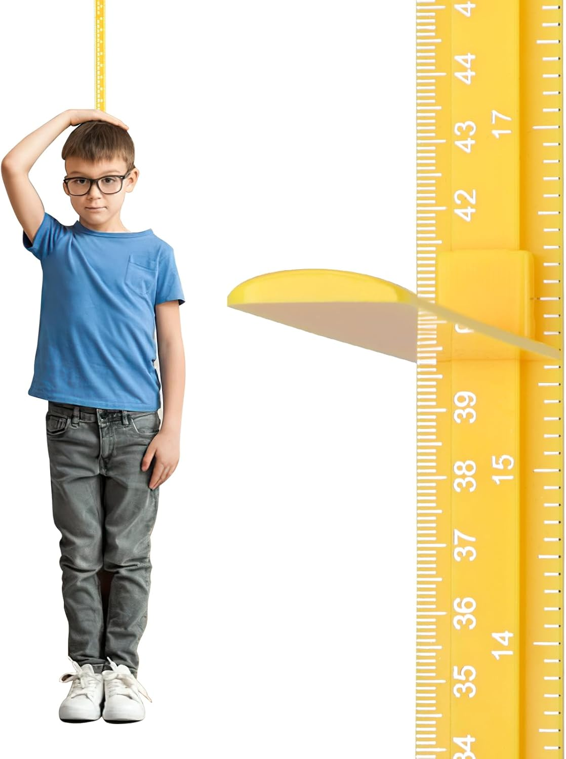 Growth Chart for Wall, Children Height Measurement,3D Removable Growth Height Chart,Splicing Height Ruler for Kids Baby Nursery 79 Inch (Purple)