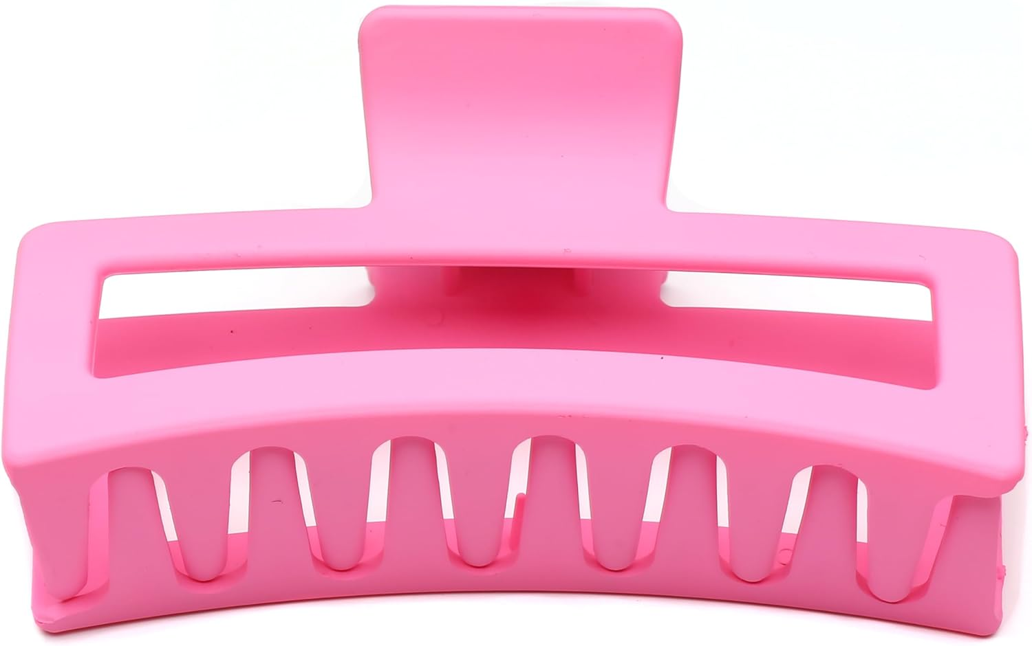 Qingoo Giant Pink Matte Hair Clip Large Beautiful Women'S Hair Clip Elegant Hair Accessory Plastic Headpiece 1 Piece (12.7 Cm X 5.3 Cm, Pink) image number 4