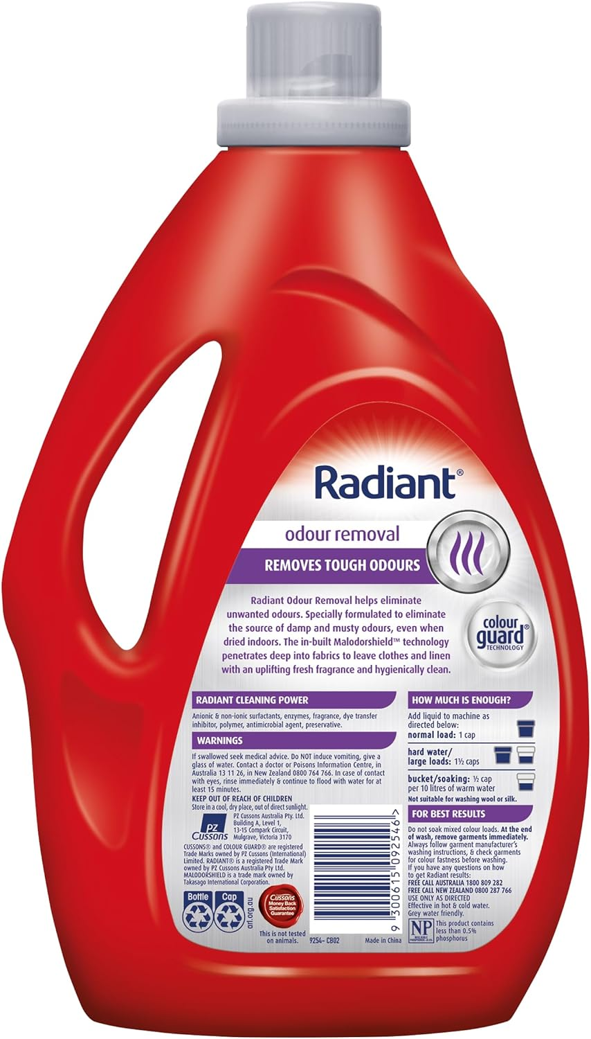 Radiant Odour Removal Laundry Liquid Detergent 1.8 Litre