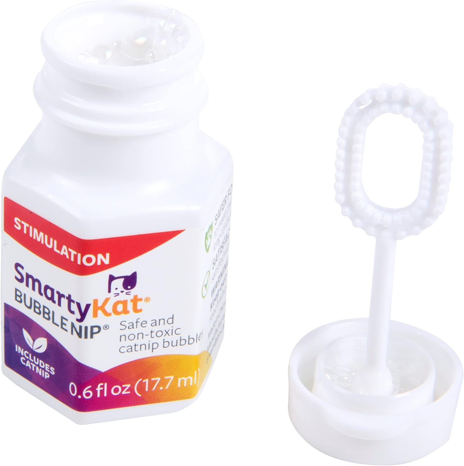Smartykat Bubble Nip Catnip Bubbles for Cats & Kittens, Safe for Pets - Trial Size, 0.6 Fluid Ounce image number 3