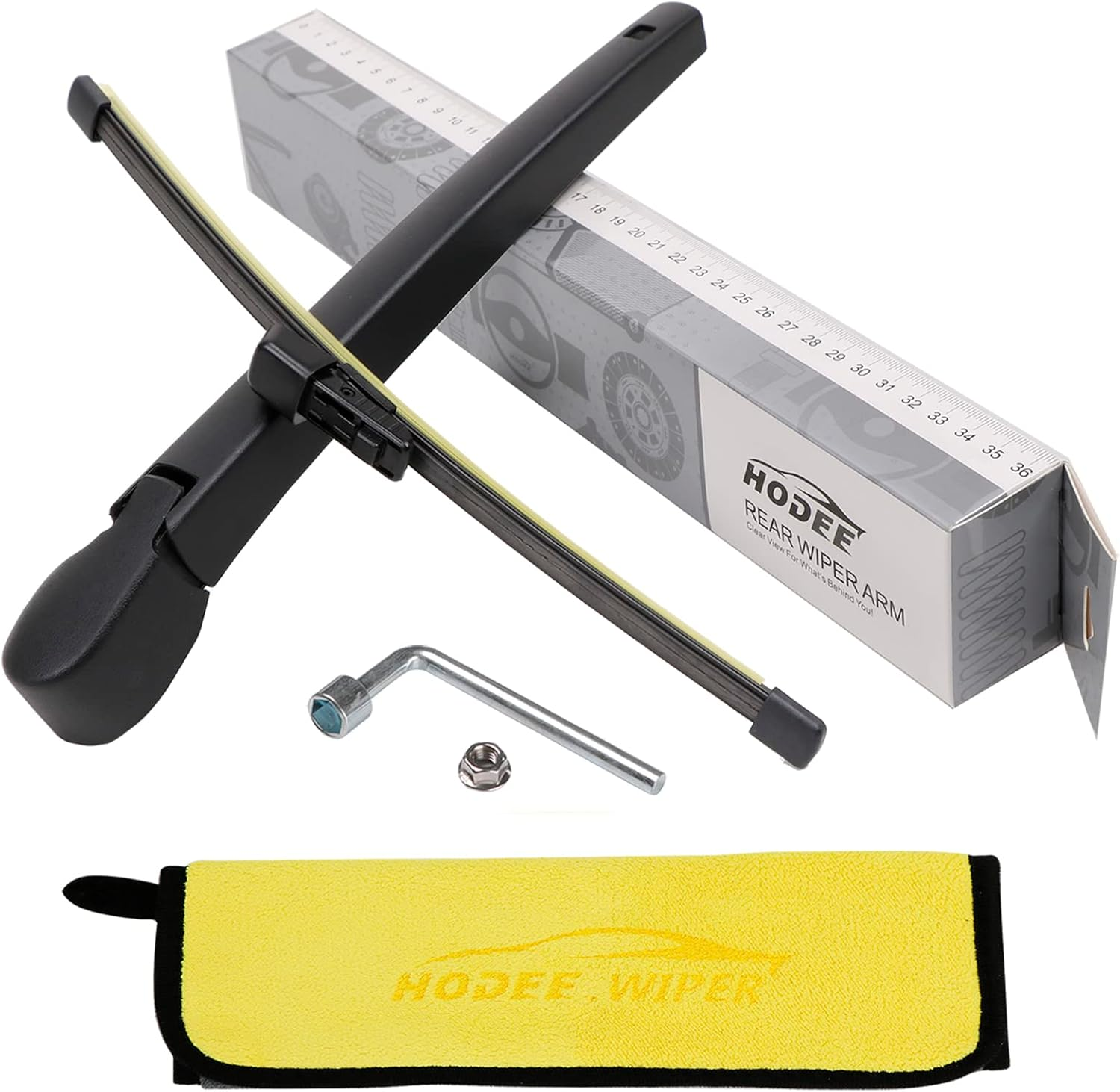 Rear Wiper Arm Blade Nut Set Replacement for Jaguar F-PACE (X761) 2017-2022,Rear Windshield Cover Accessories Assembly,Back Window Cap S SUV 25T R-Sport,Oe:T4A7965 image number 1