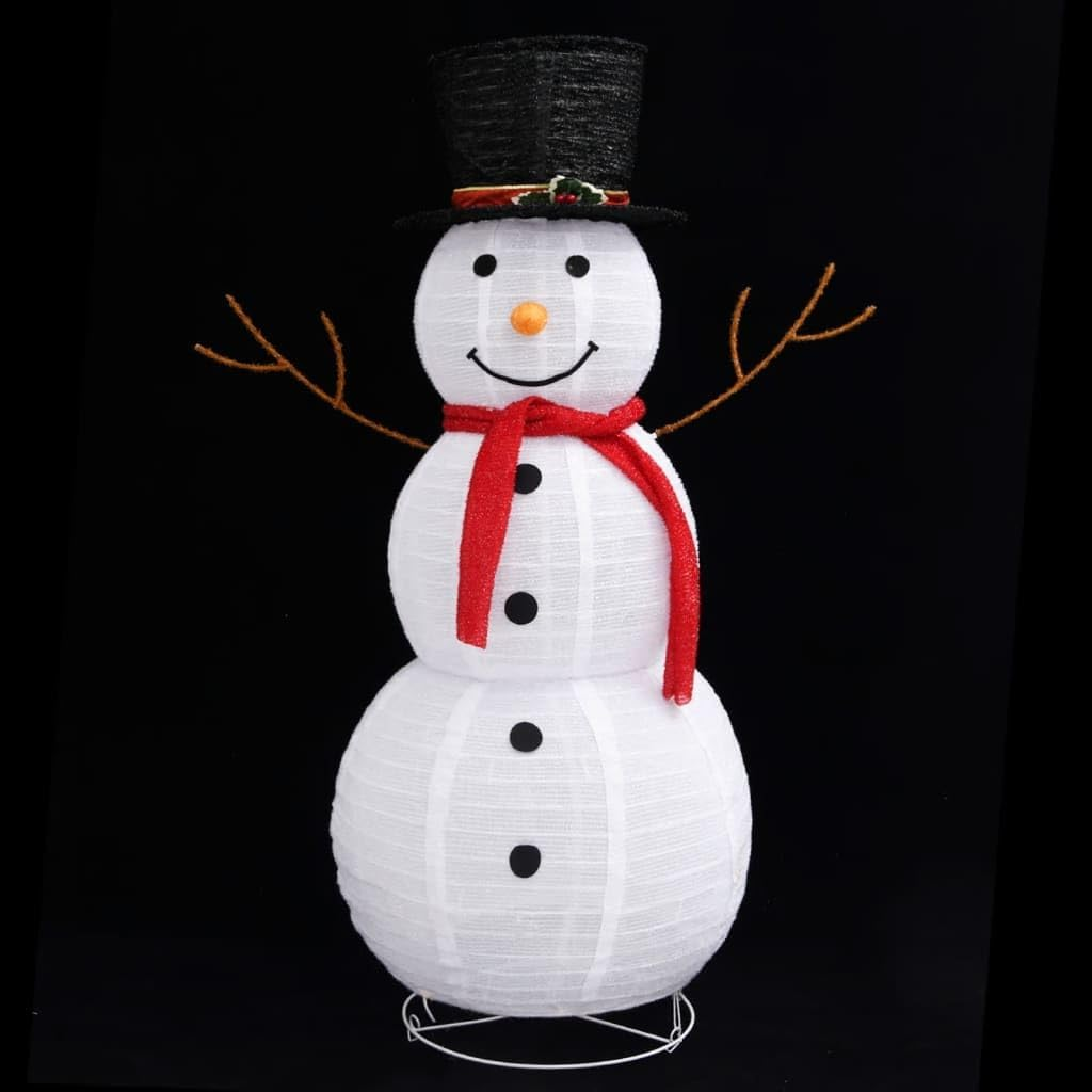 Decorative Christmas Snowman Figure LED Luxury Fabric 120Cm image number 3