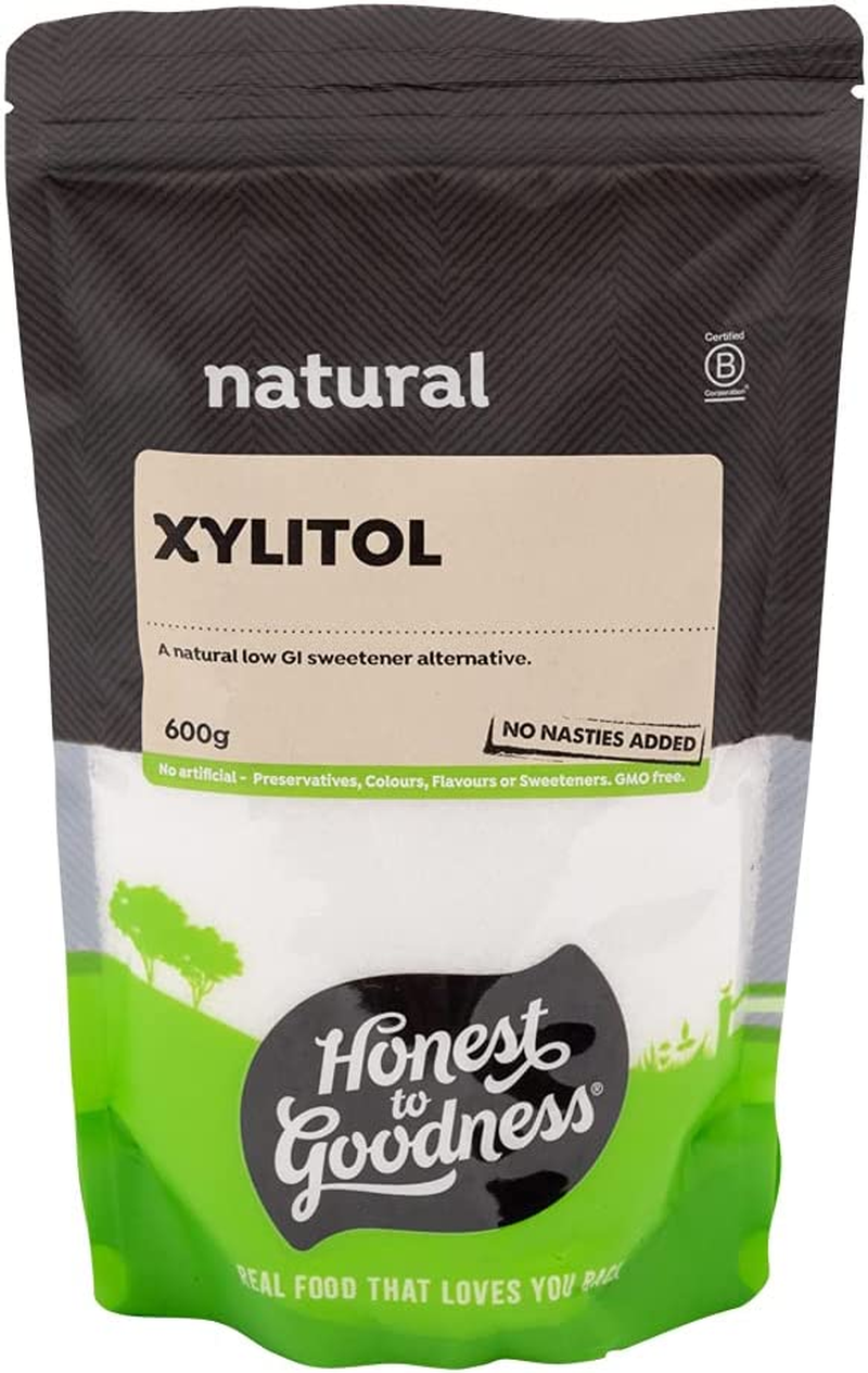 Honest to Goodness Xylitol, 600 G - a Natural Sugar Free Sweetener. 100% Natural, Low Glycemic Index. Substitute for Sugar at a 1:1 Ratio. image number 1